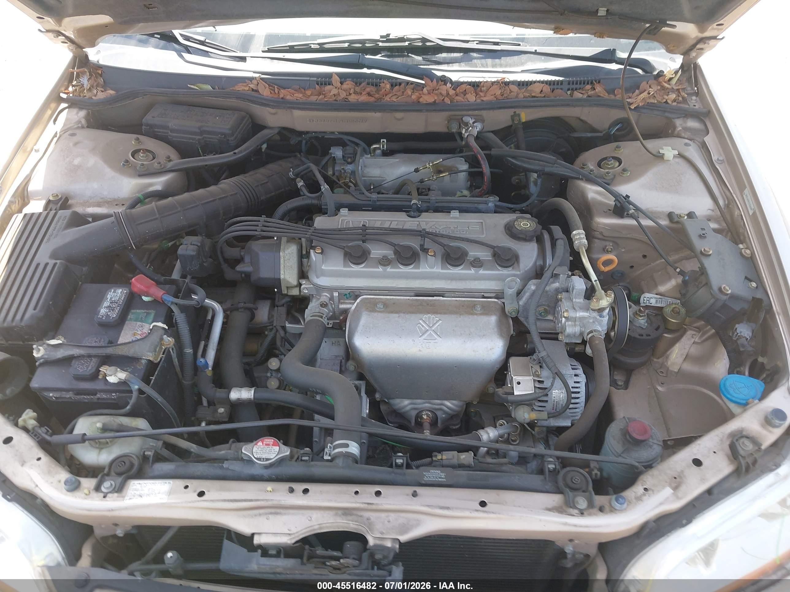 2002 Honda Accord 2.3 Lx Champagne vin: 3HGCG66512G705579