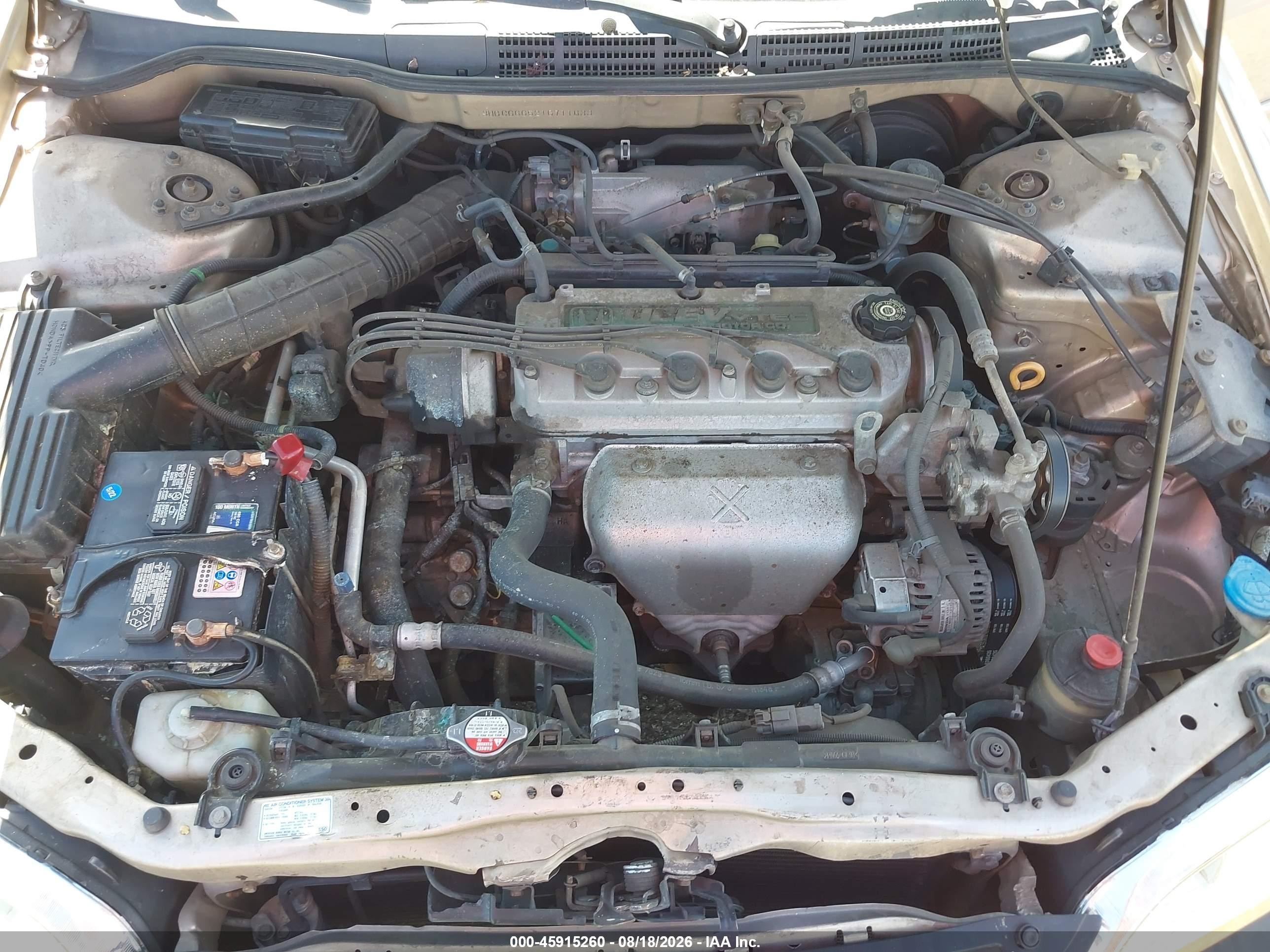 2001 Honda Accord 2.3 Lx Gold vin: 3HGCG66521G711633