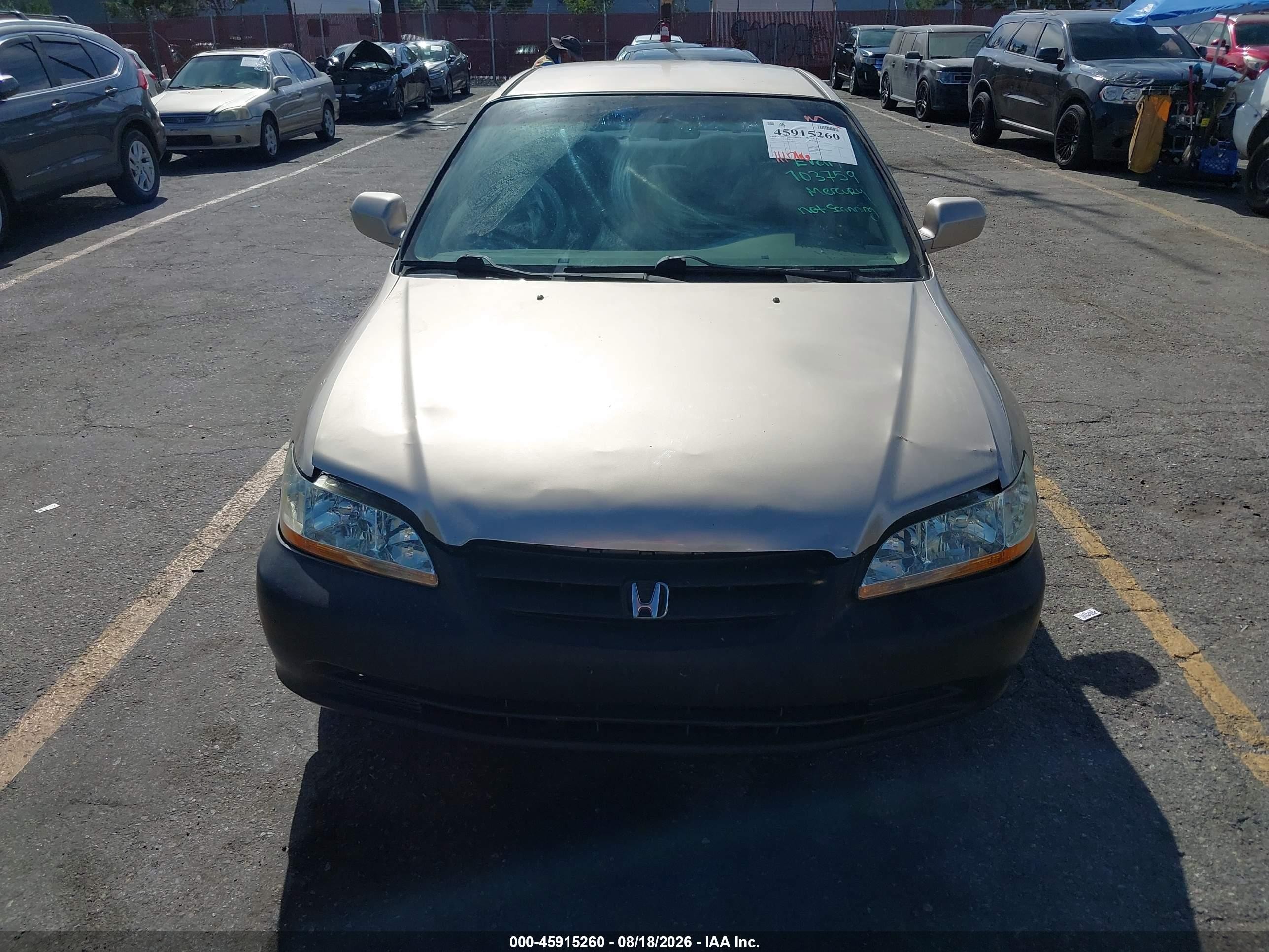2001 Honda Accord 2.3 Lx Gold vin: 3HGCG66521G711633