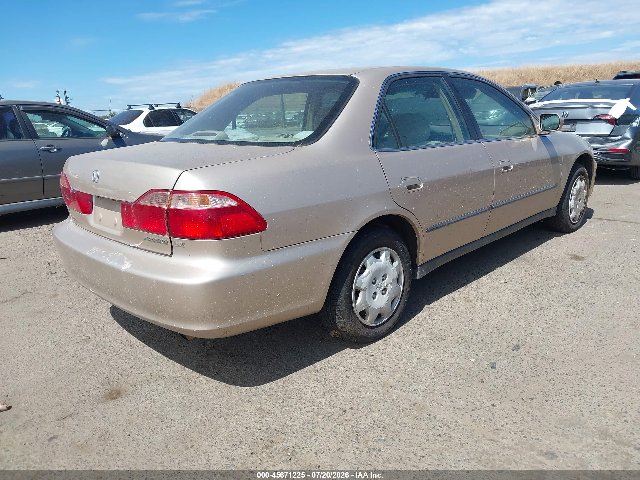 2000 Honda Accord 2.3 Lx Gold vin: 3HGCG6654YG703740