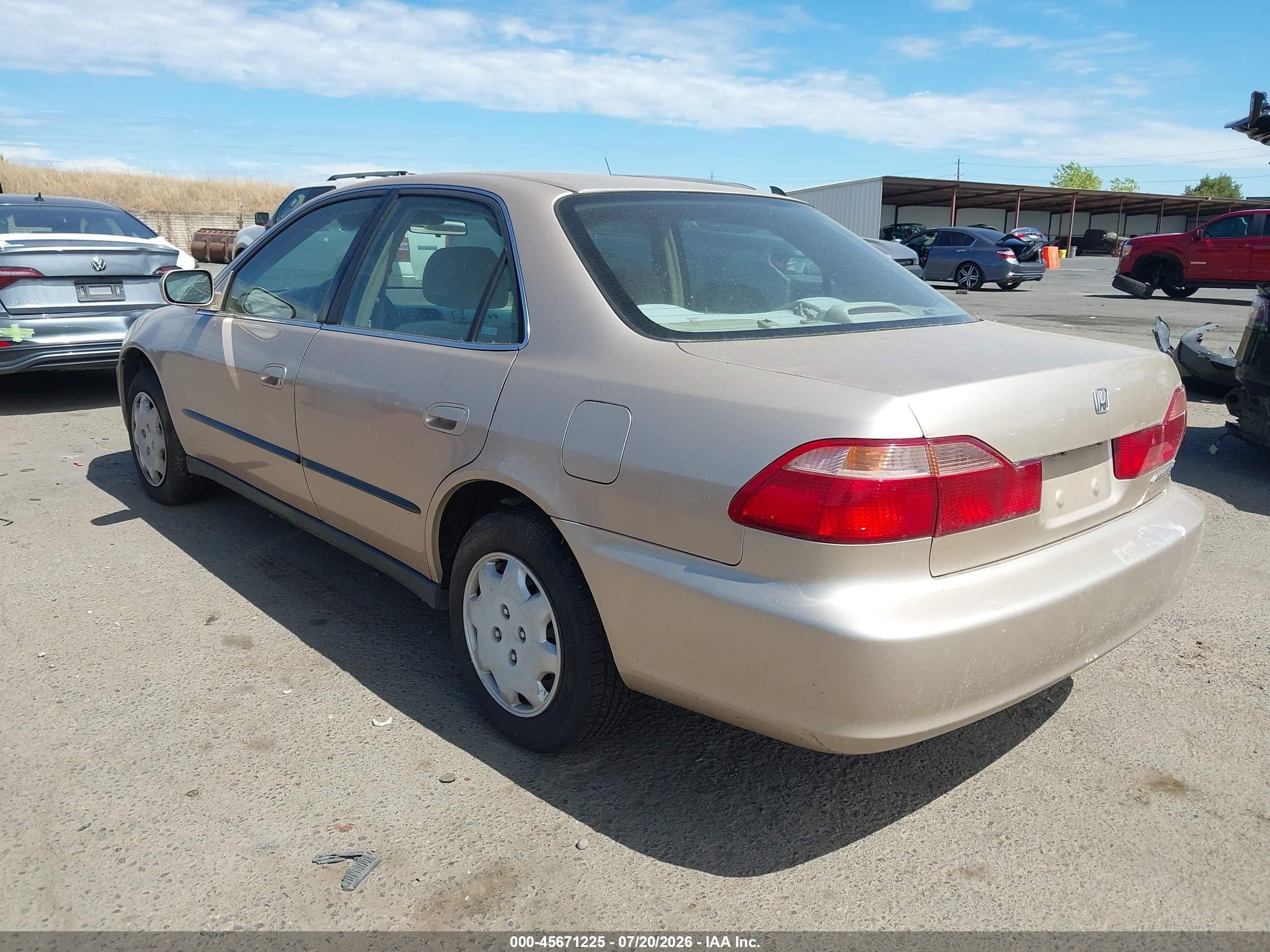 2000 Honda Accord 2.3 Lx Gold vin: 3HGCG6654YG703740