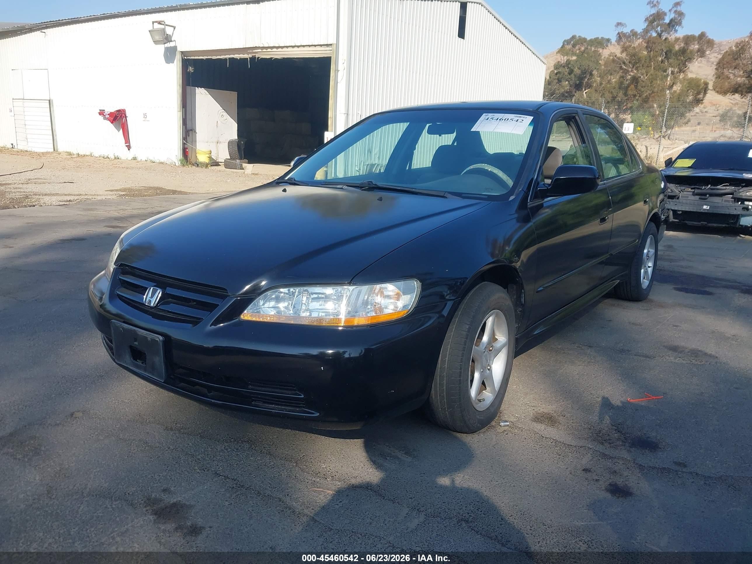 2001 Honda Accord 2.3 Lx Black vin: 3HGCG66561G703356