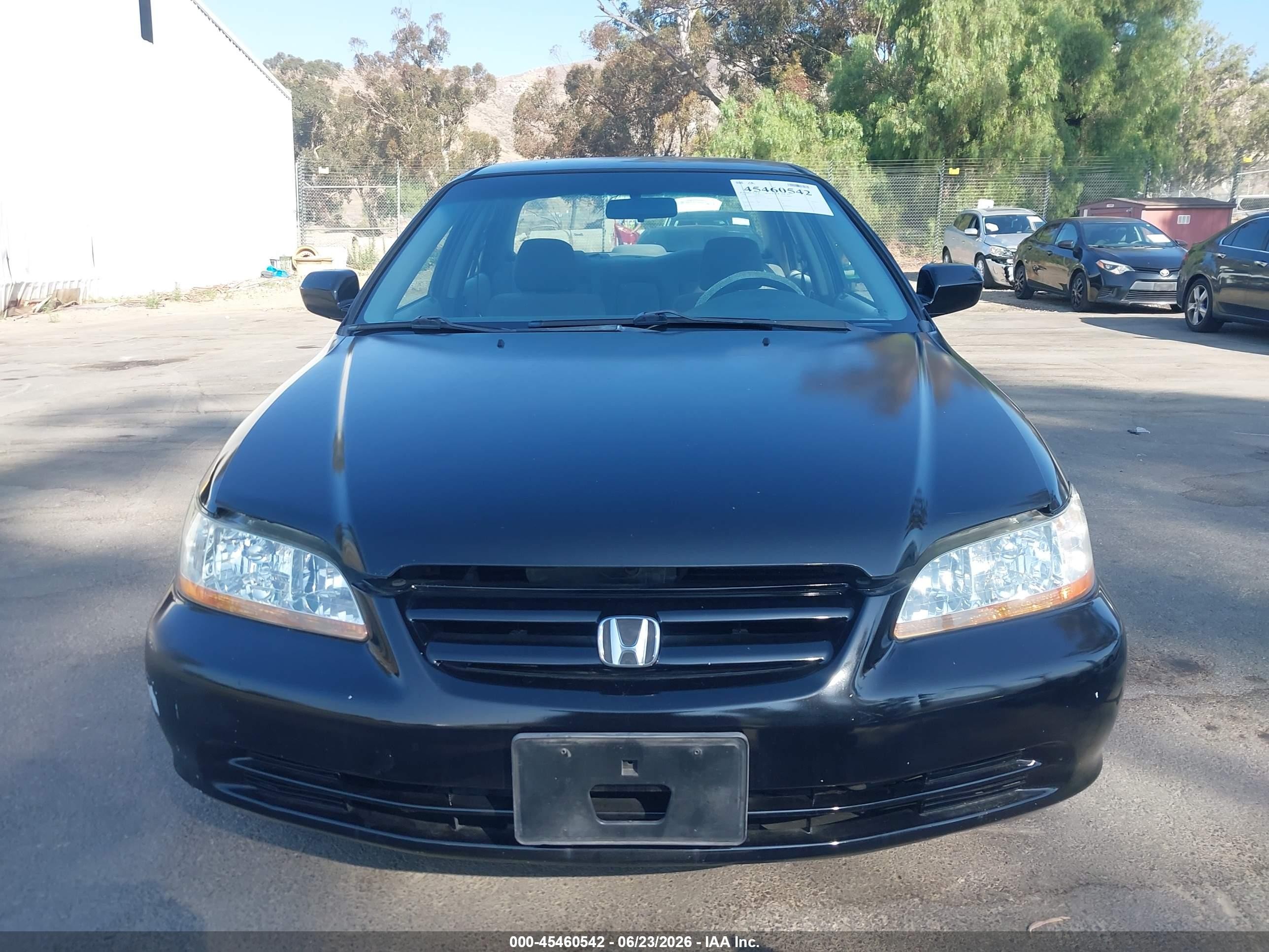 2001 Honda Accord 2.3 Lx Black vin: 3HGCG66561G703356