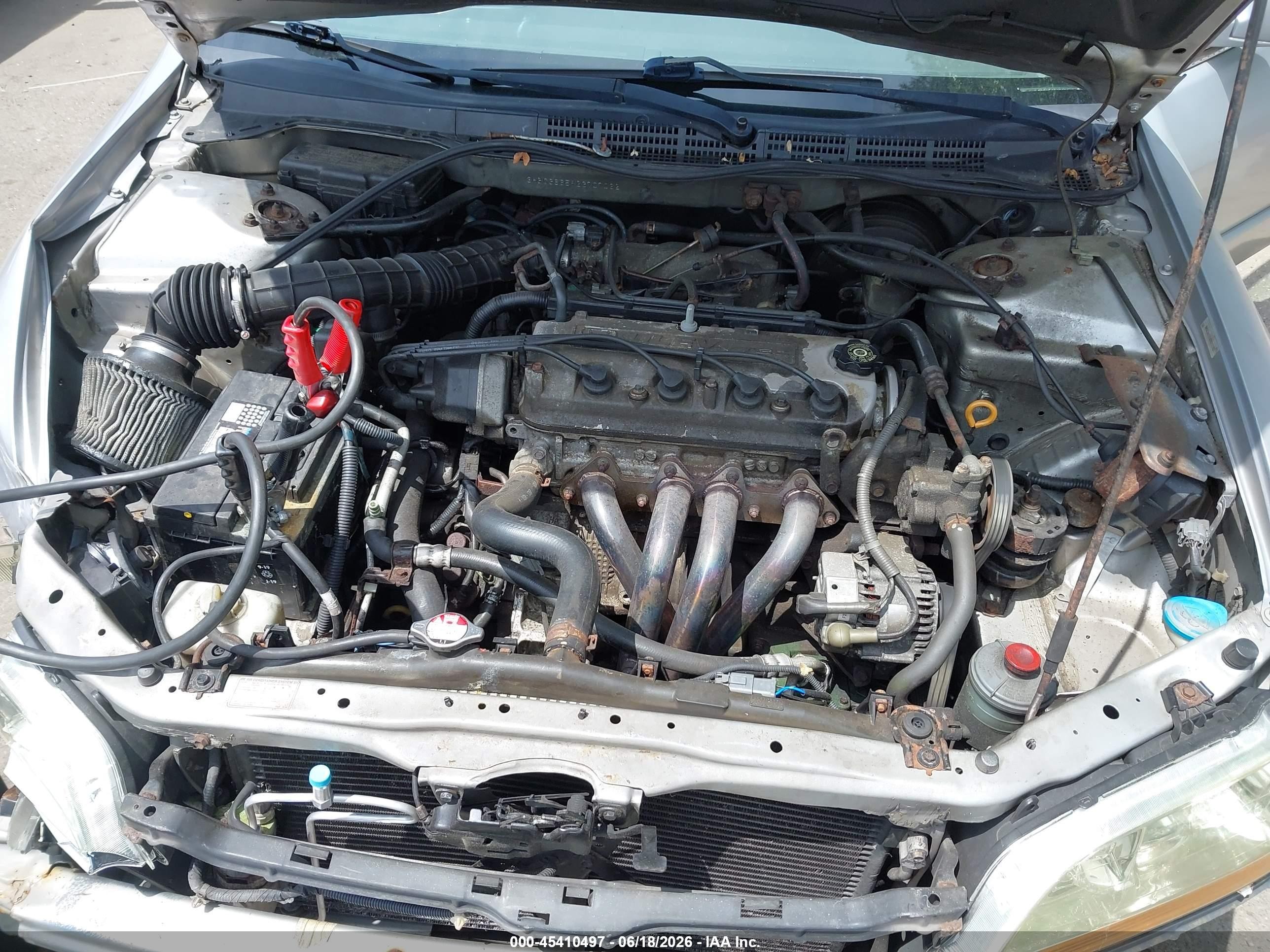 2002 Honda Accord 2.3 Lx Серебряный vin: 3HGCG66592G707032