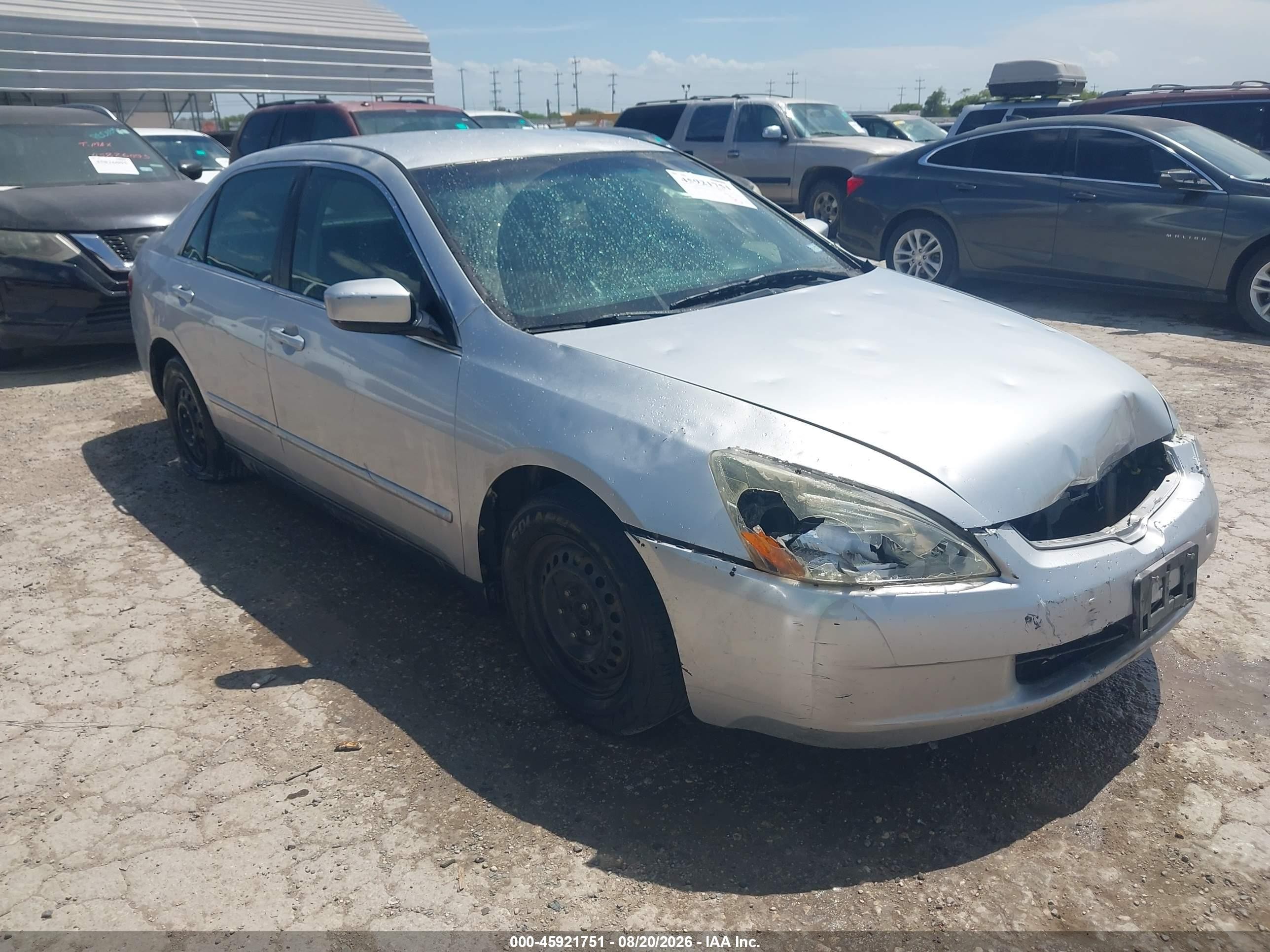2004 Honda Accord 2.4 Lx Silver vin: 3HGCM56304G709062