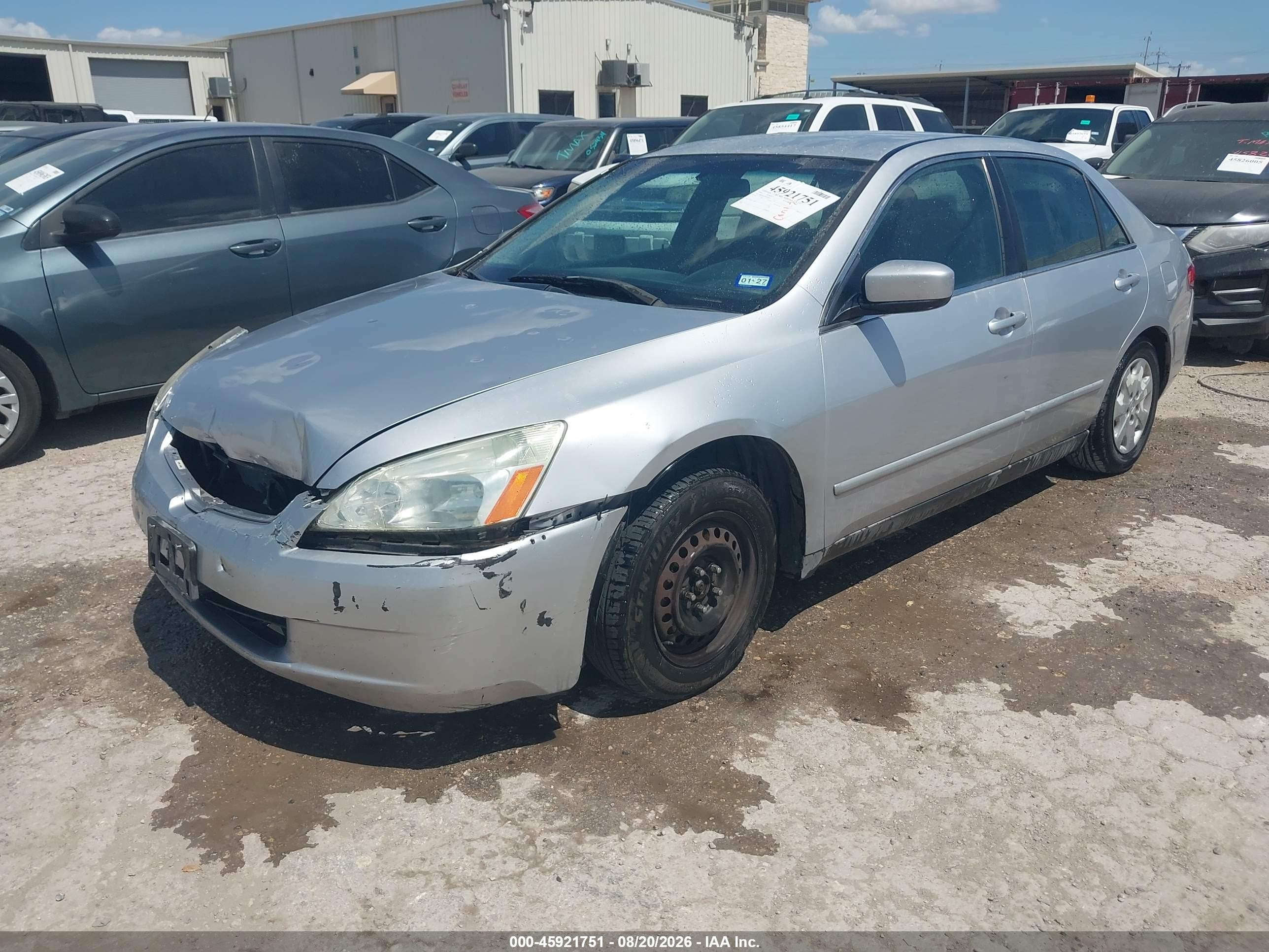 2004 Honda Accord 2.4 Lx Silver vin: 3HGCM56304G709062