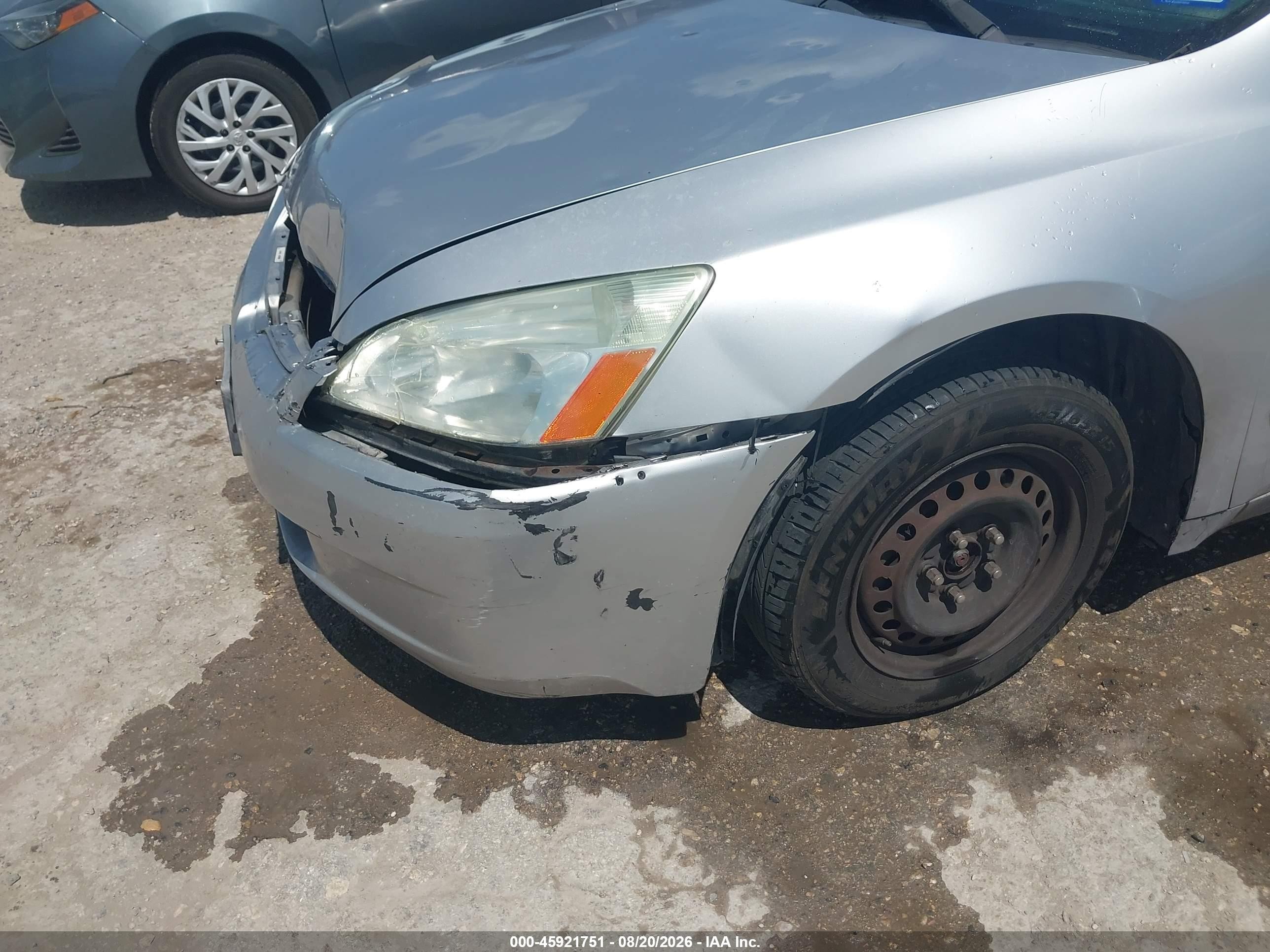2004 Honda Accord 2.4 Lx Silver vin: 3HGCM56304G709062