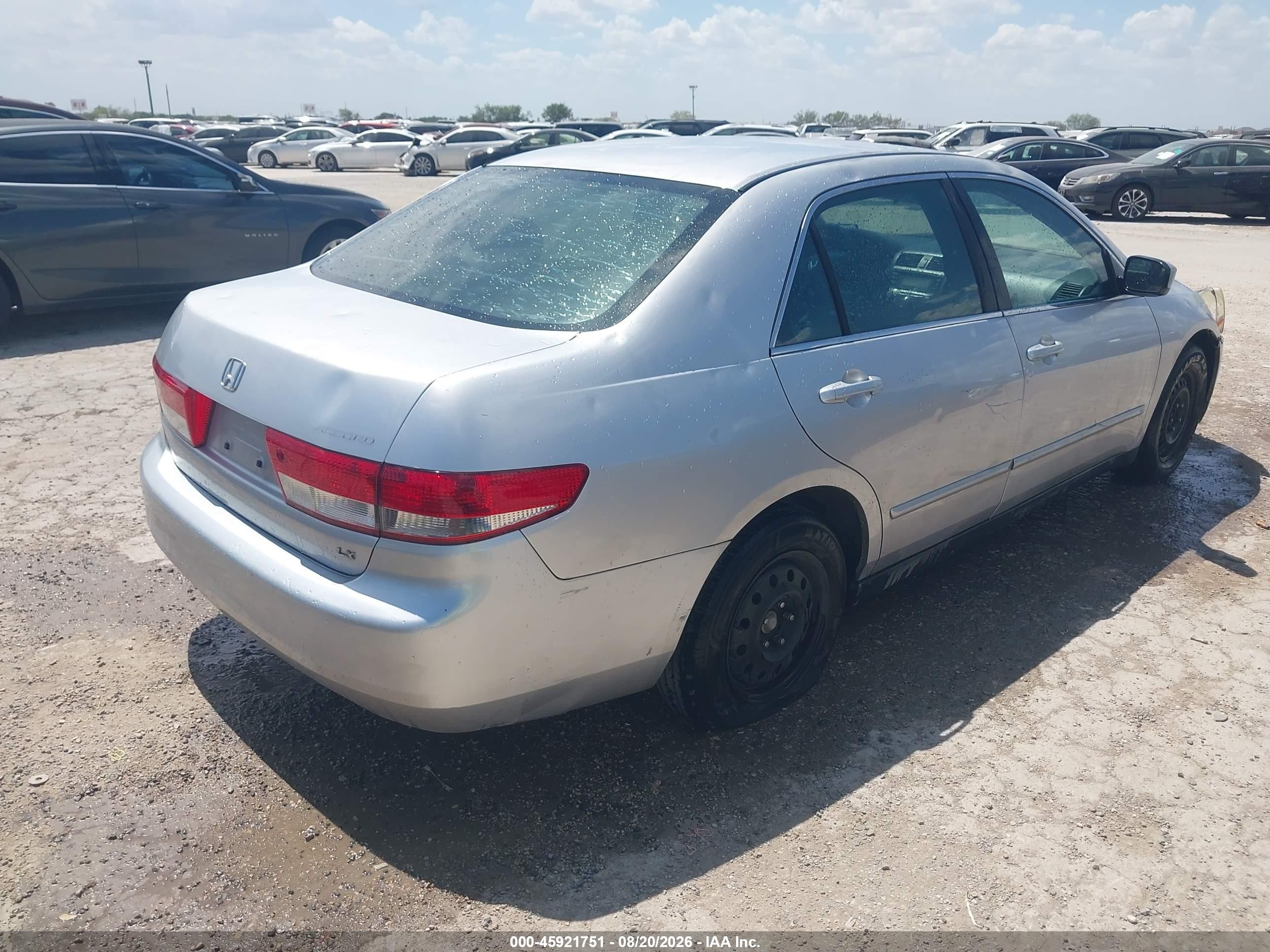2004 Honda Accord 2.4 Lx Silver vin: 3HGCM56304G709062