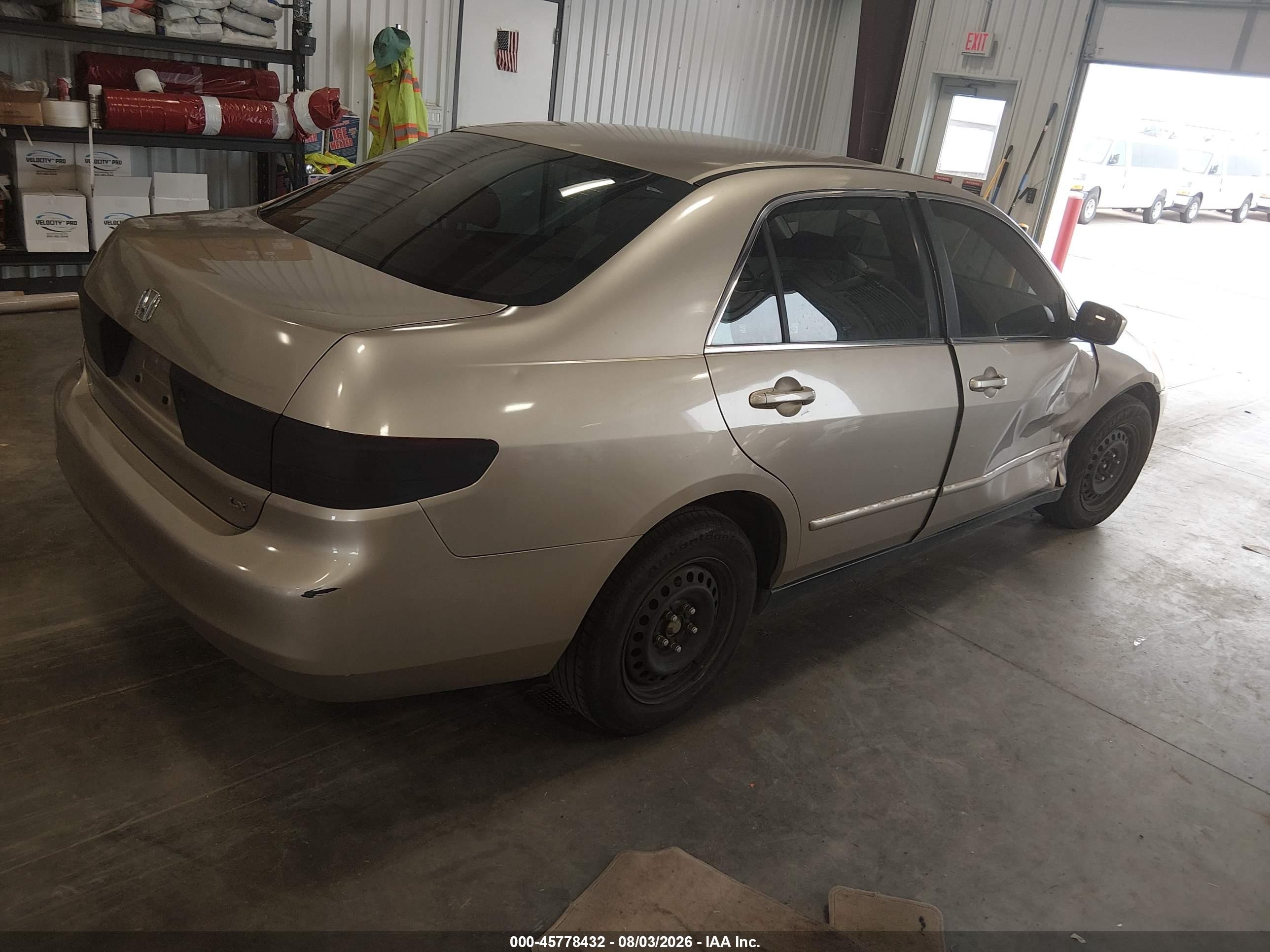 2003 Honda Accord 2.4 Lx Gold vin: 3HGCM56313G708548