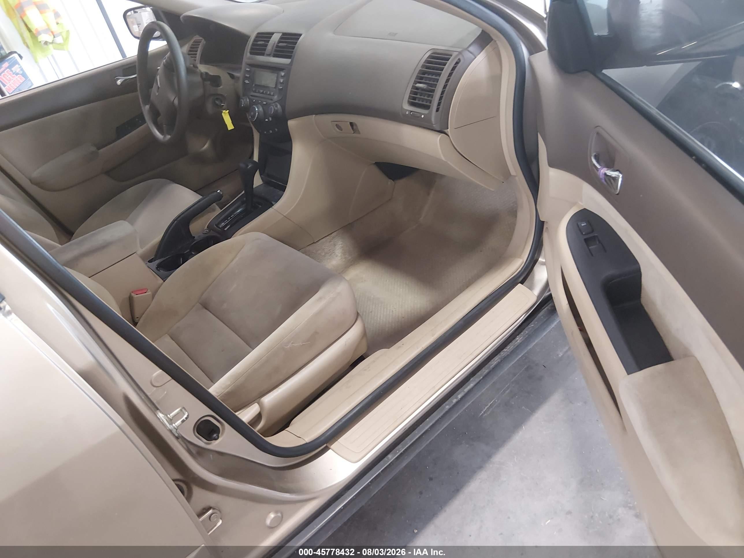 2003 Honda Accord 2.4 Lx Gold vin: 3HGCM56313G708548