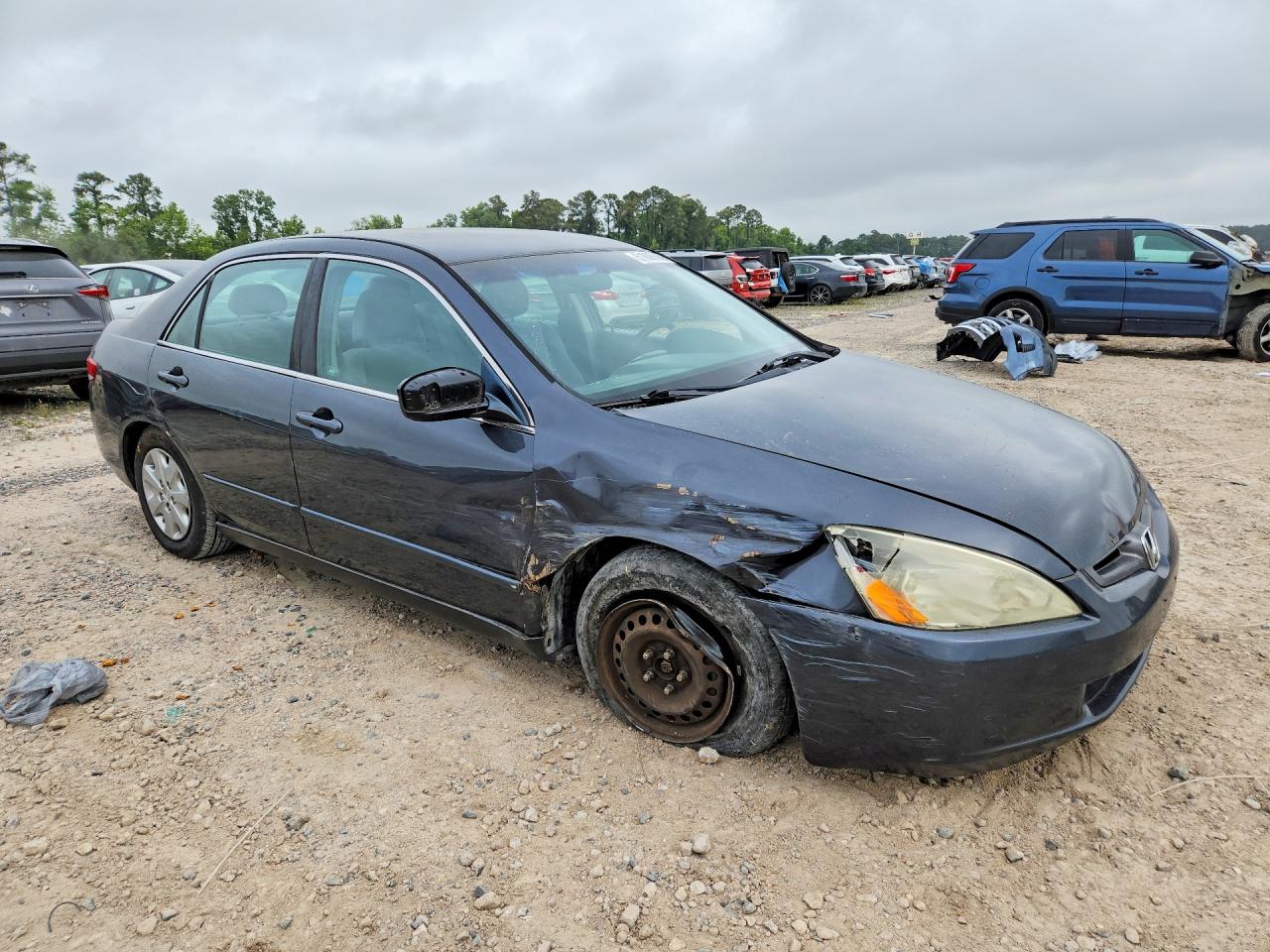 2004 Honda Accord Lx Gray vin: 3HGCM56324G709399