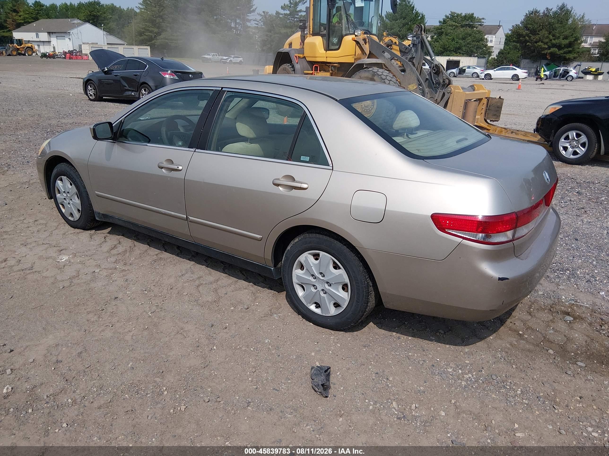 2003 Honda Accord 2.4 Lx Gold vin: 3HGCM56333G711404