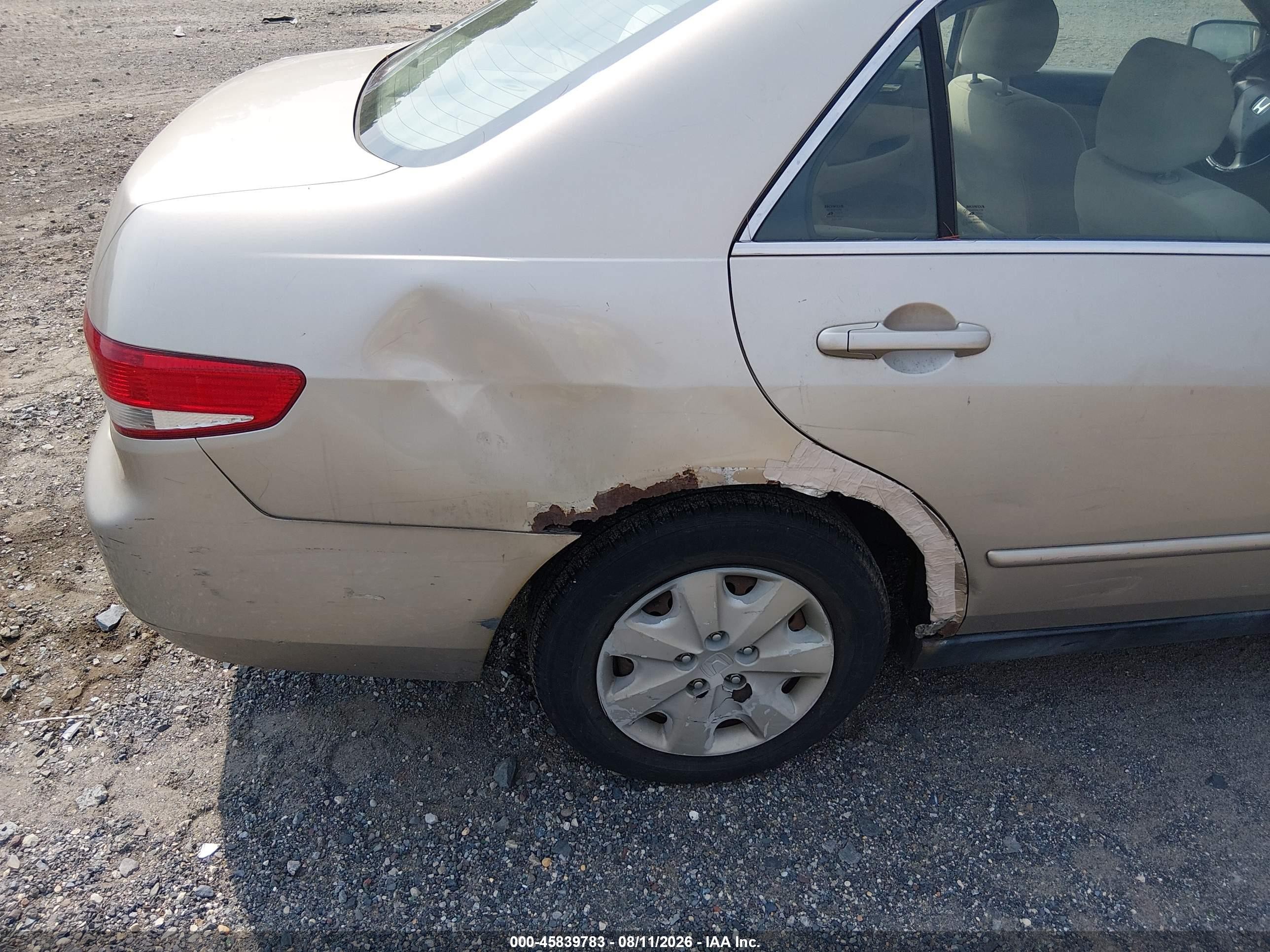 2003 Honda Accord 2.4 Lx Gold vin: 3HGCM56333G711404