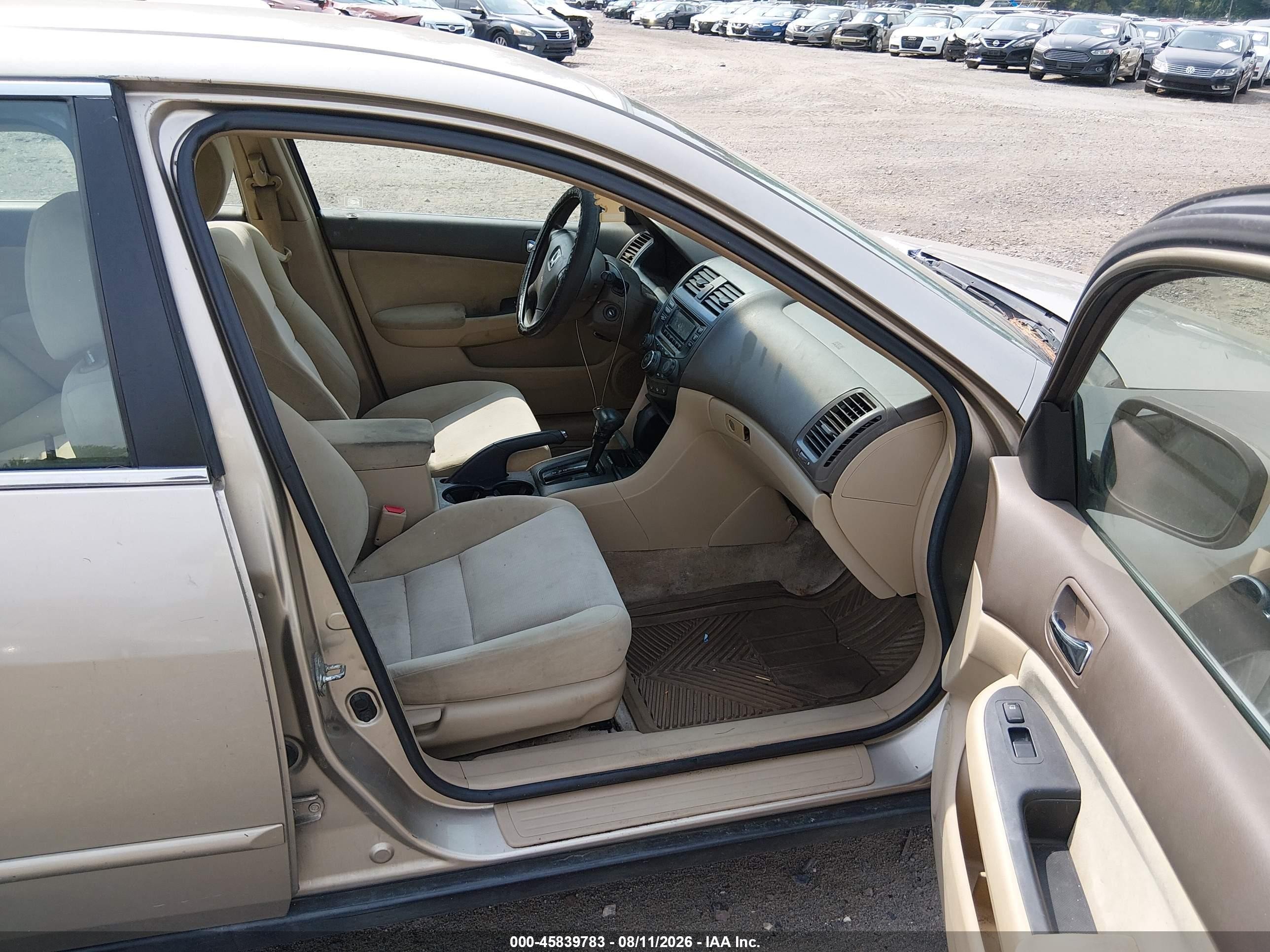 2003 Honda Accord 2.4 Lx Gold vin: 3HGCM56333G711404