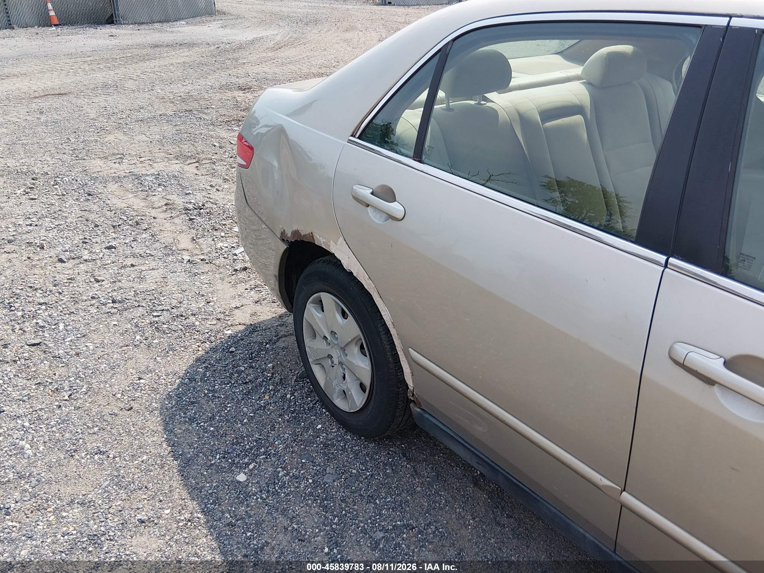 2003 Honda Accord 2.4 Lx Gold vin: 3HGCM56333G711404