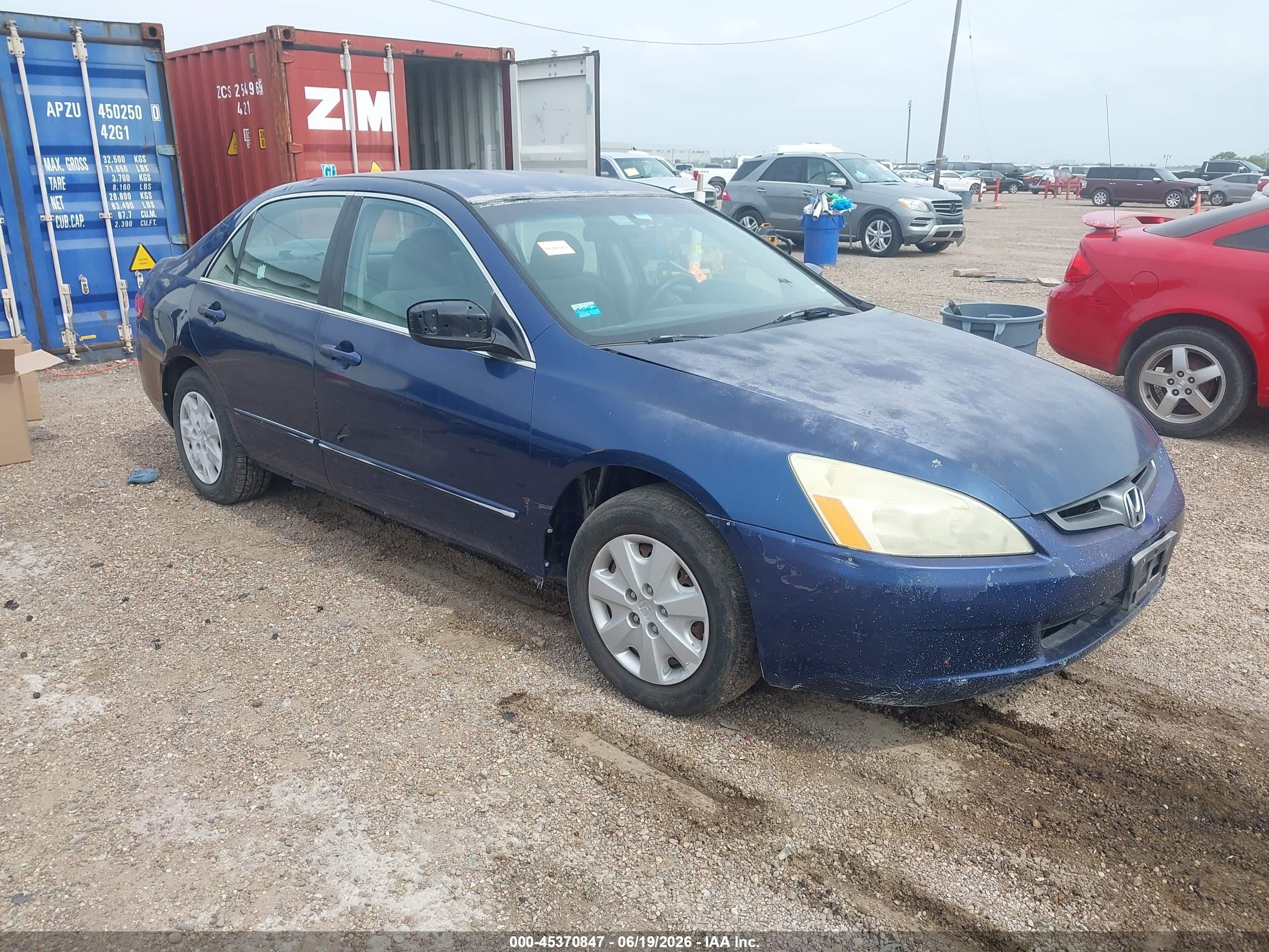 2004 Honda Accord 2.4 Lx Dark Blue vin: 3HGCM56334G707600