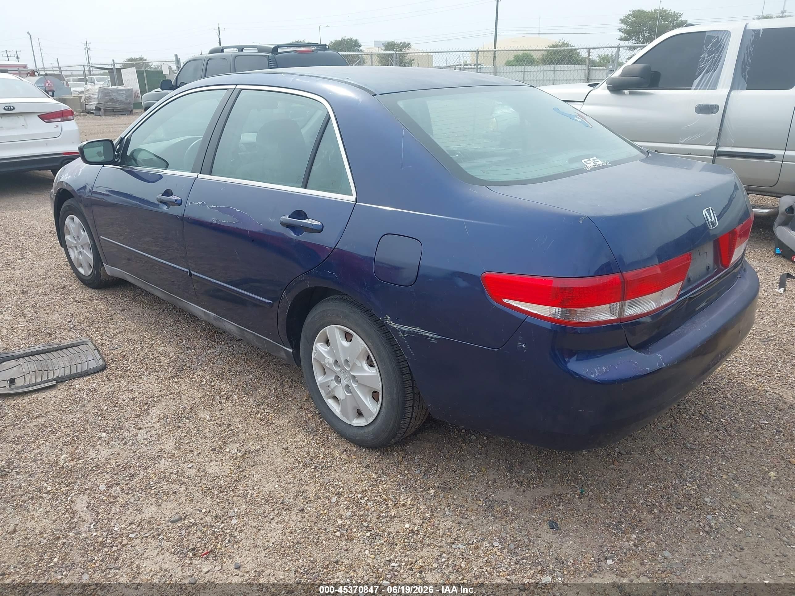 2004 Honda Accord 2.4 Lx Dark Blue vin: 3HGCM56334G707600