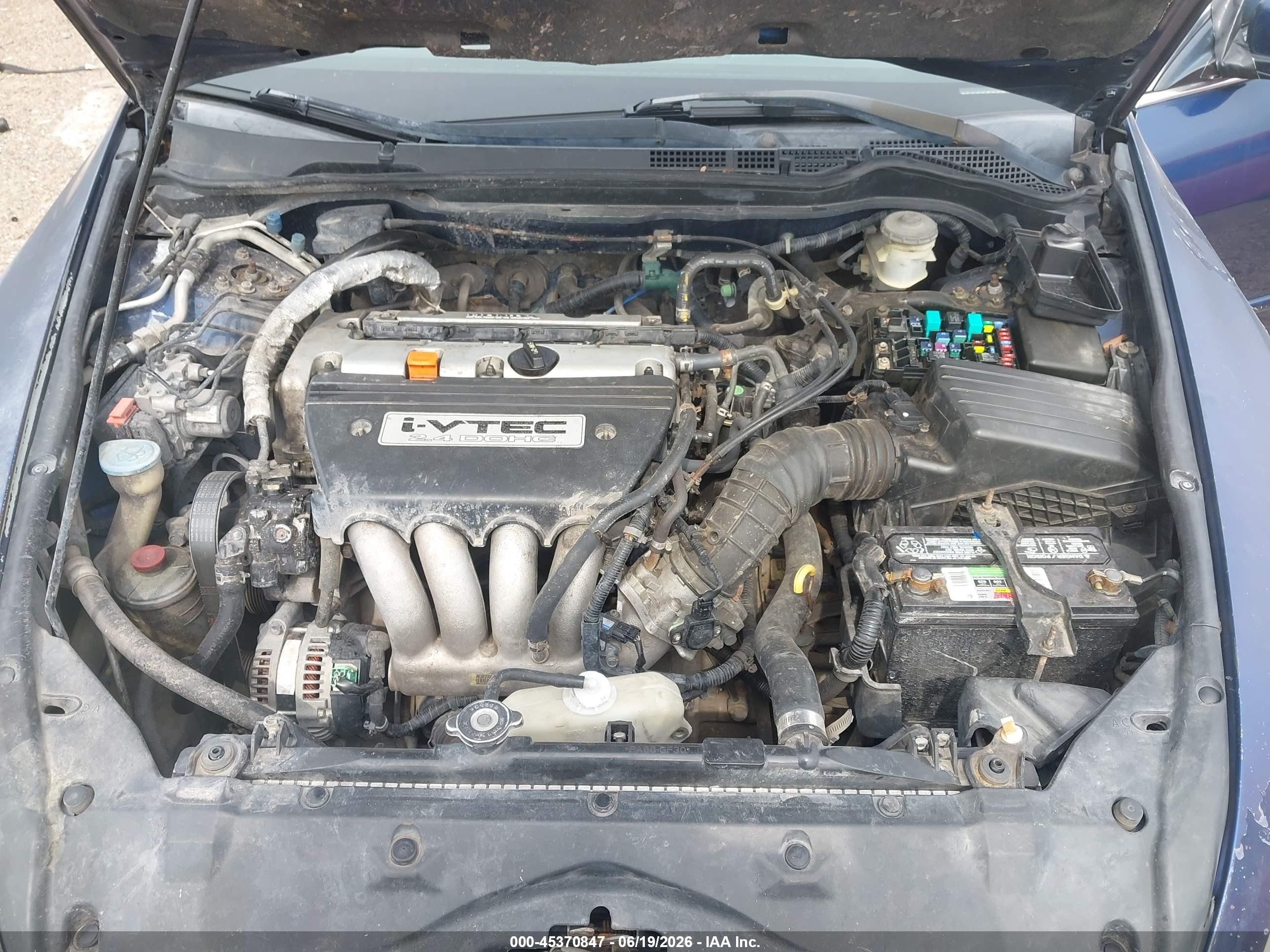 2004 Honda Accord 2.4 Lx Dark Blue vin: 3HGCM56334G707600
