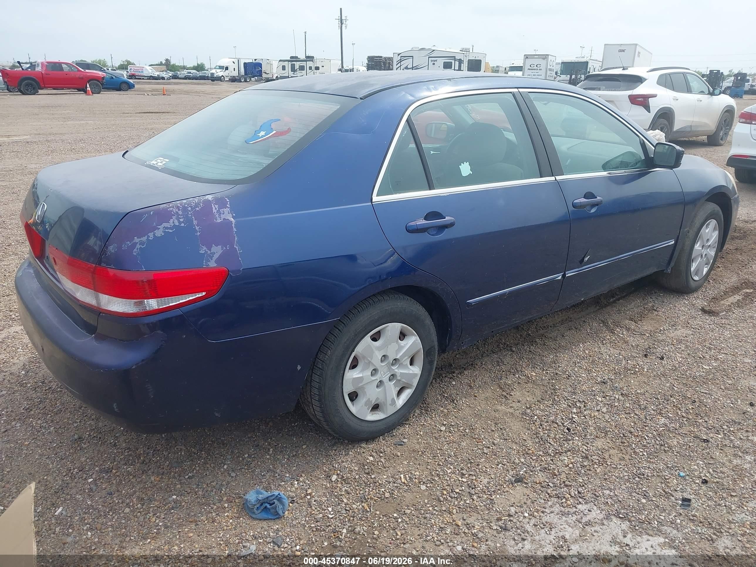 2004 Honda Accord 2.4 Lx Dark Blue vin: 3HGCM56334G707600