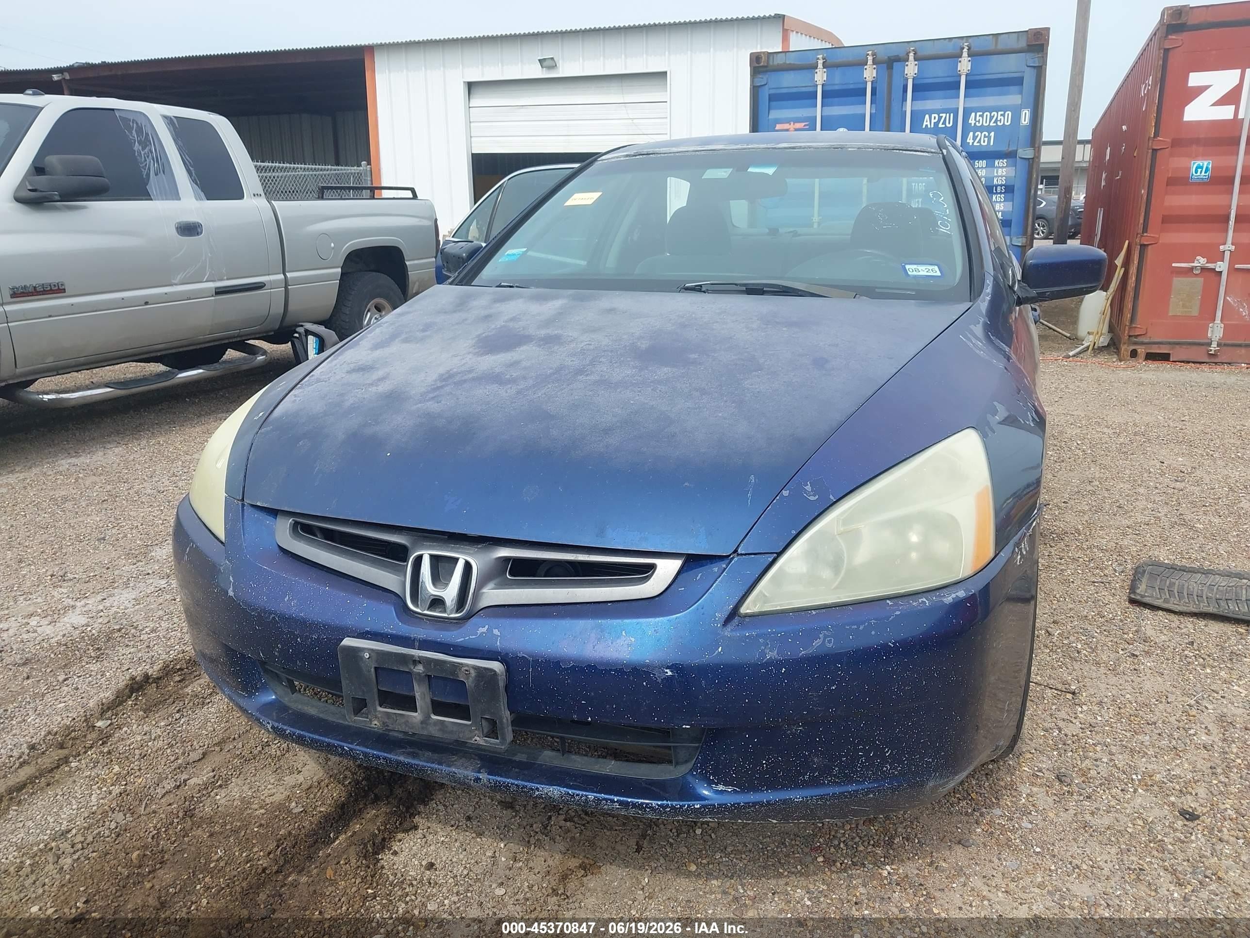 2004 Honda Accord 2.4 Lx Dark Blue vin: 3HGCM56334G707600