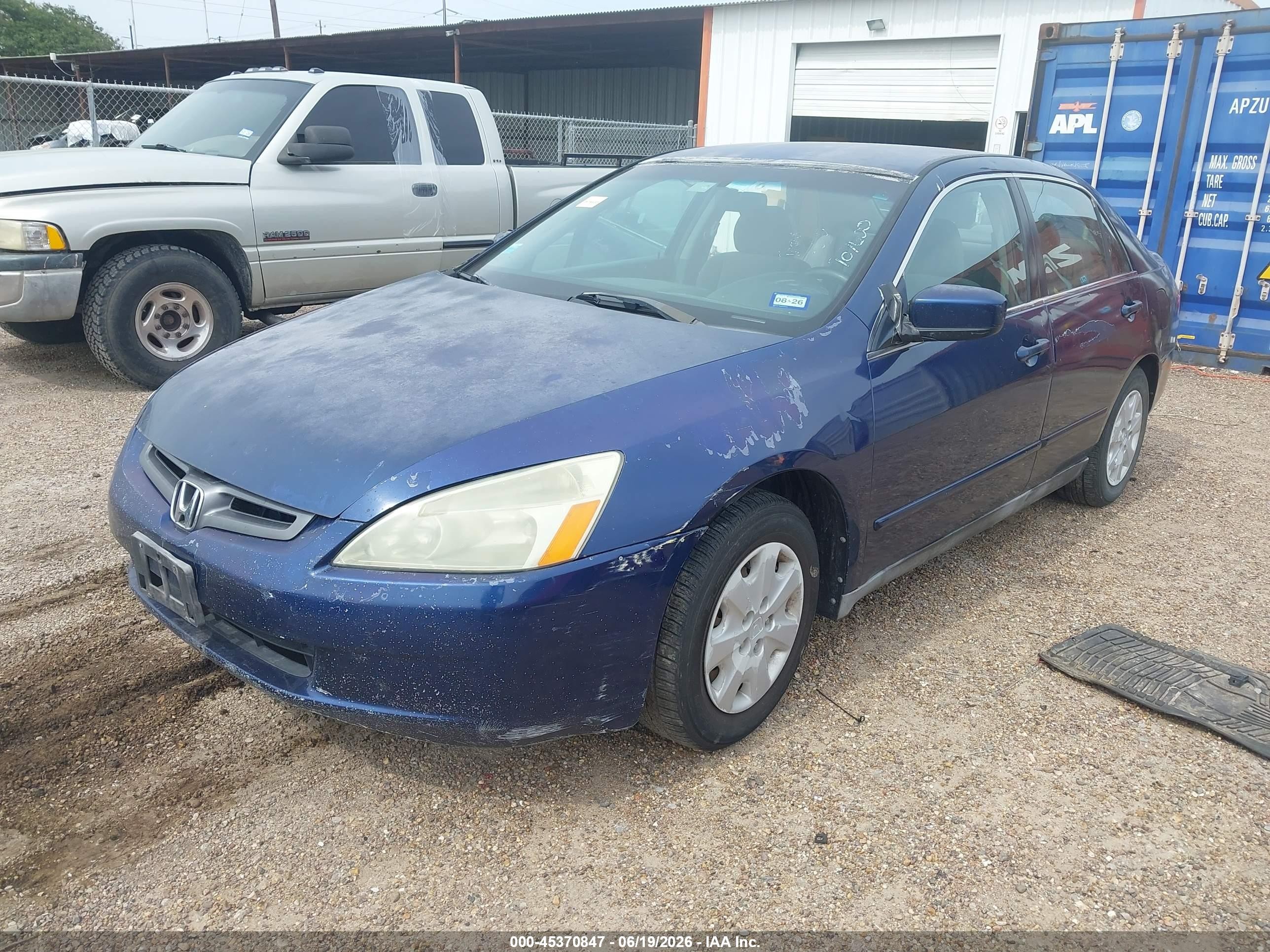 2004 Honda Accord 2.4 Lx Dark Blue vin: 3HGCM56334G707600