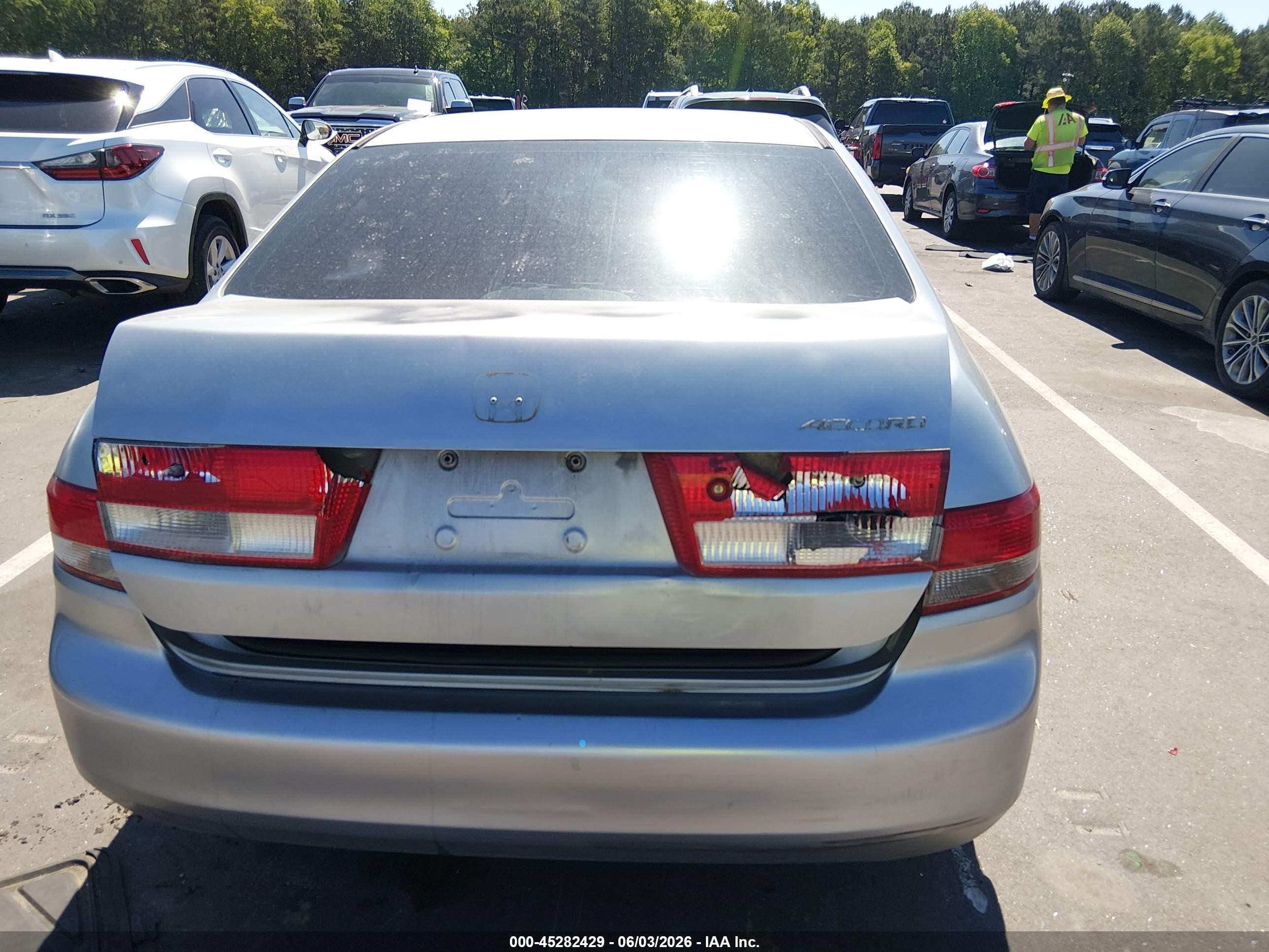 2003 Honda Accord 2.4 Lx Silver vin: 3HGCM56363G708738