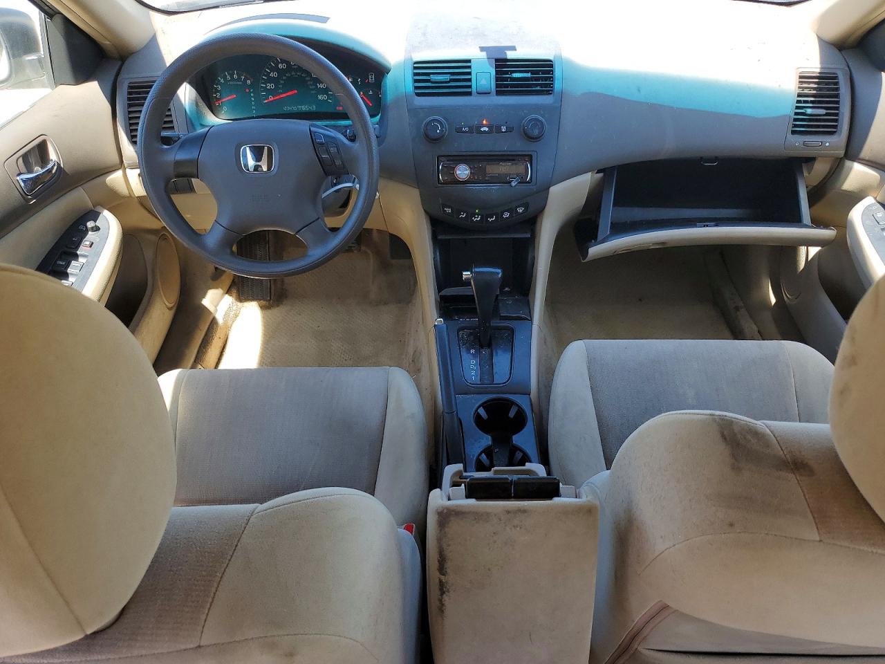 2003 Honda Accord Lx White vin: 3HGCM56363G713342