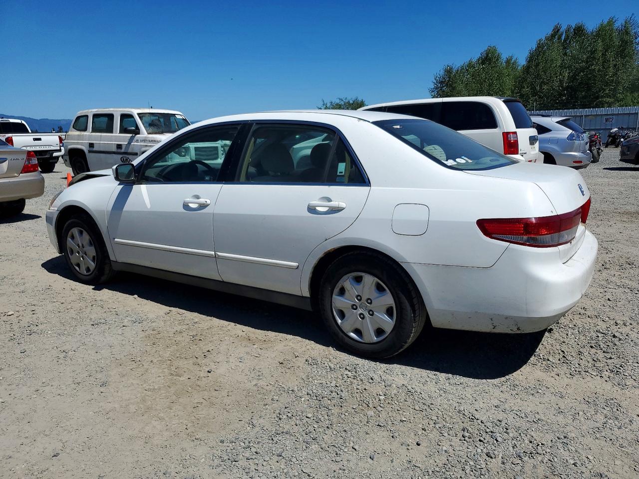 2003 Honda Accord Lx White vin: 3HGCM56363G713342