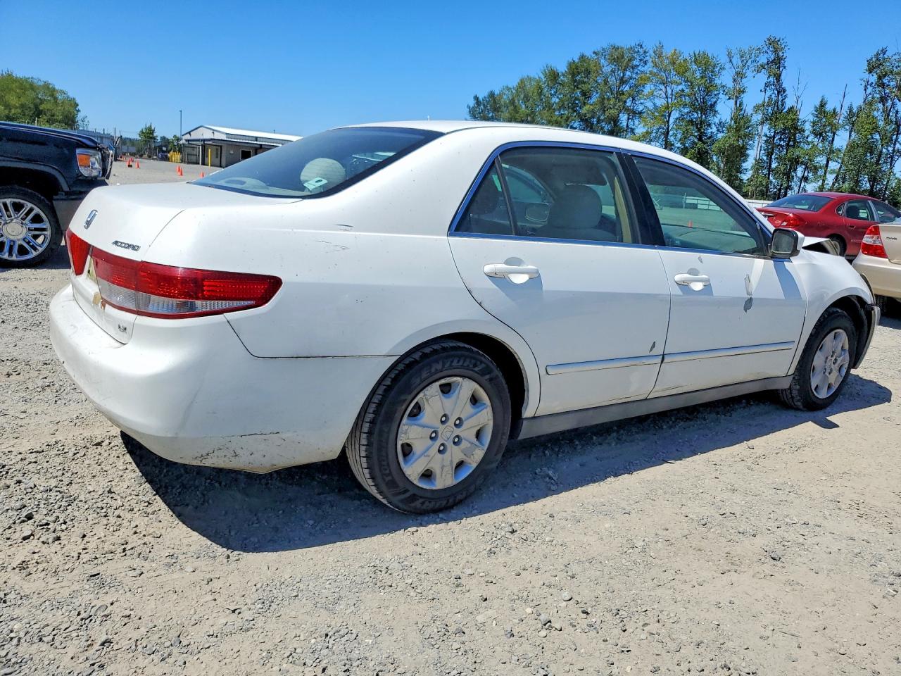 2003 Honda Accord Lx White vin: 3HGCM56363G713342