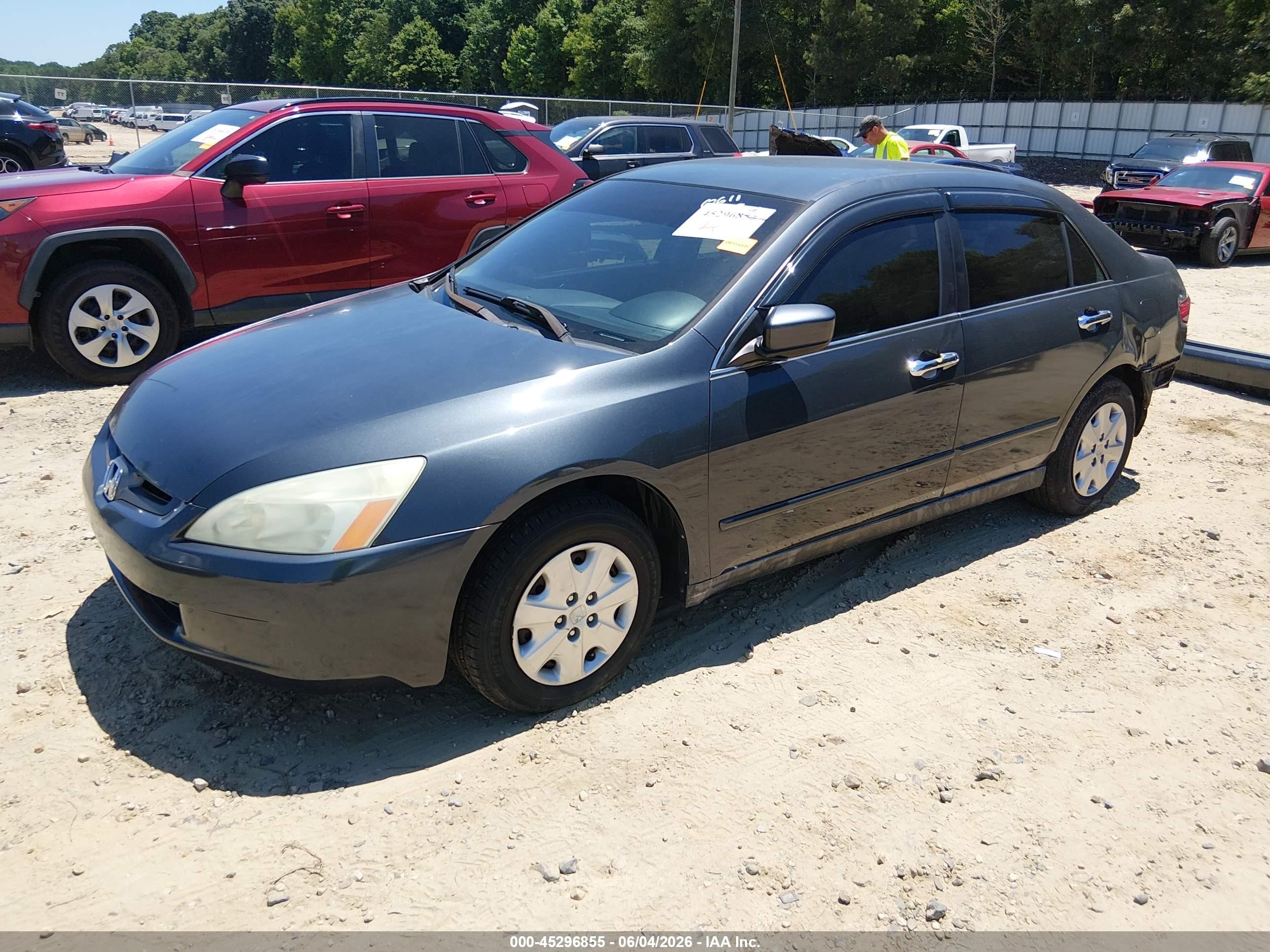 2004 Honda Accord 2.4 Lx Gray vin: 3HGCM56364G700611