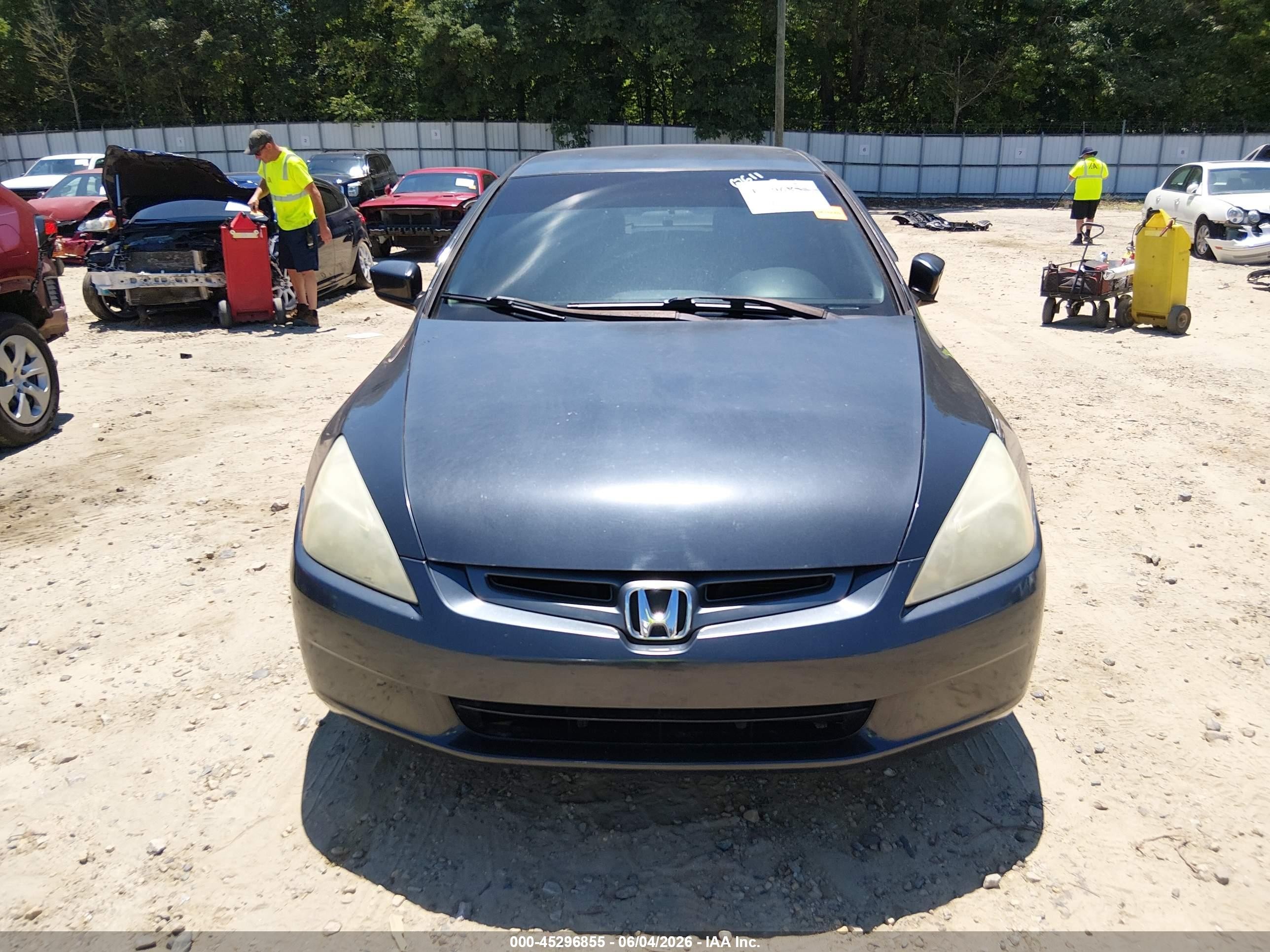 2004 Honda Accord 2.4 Lx Gray vin: 3HGCM56364G700611