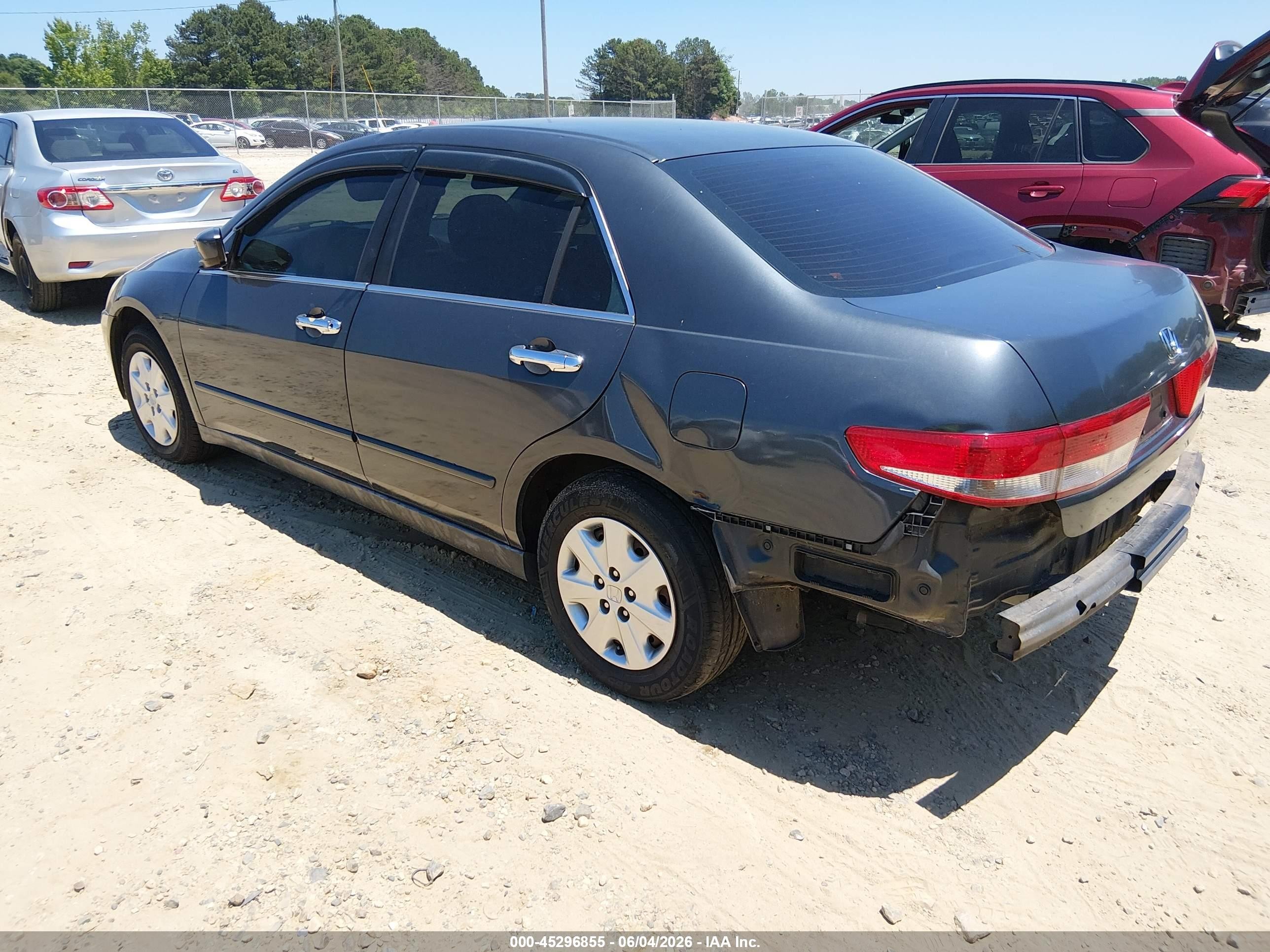 2004 Honda Accord 2.4 Lx Gray vin: 3HGCM56364G700611