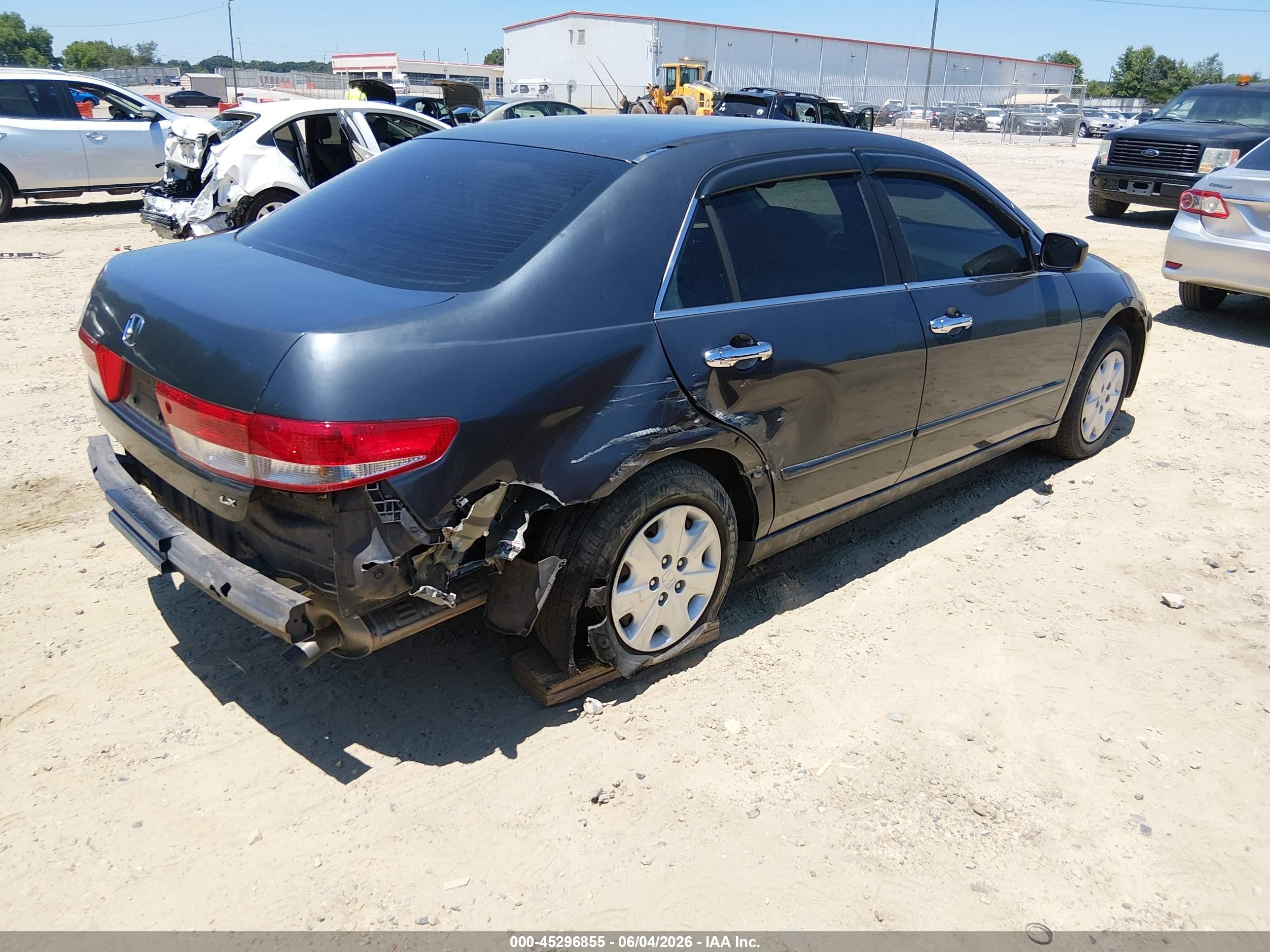 2004 Honda Accord 2.4 Lx Gray vin: 3HGCM56364G700611