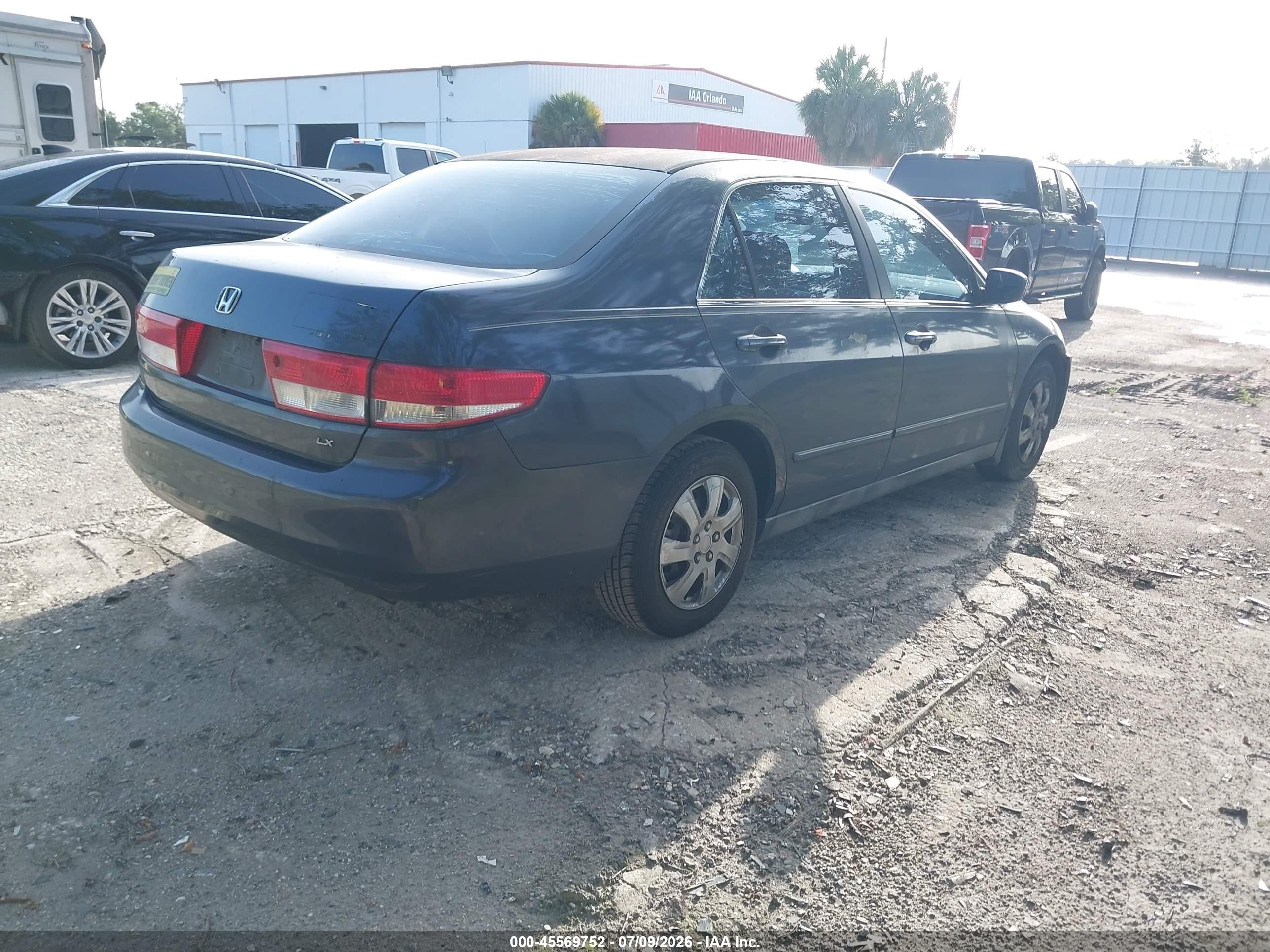 2004 Honda Accord 2.4 Lx Gray vin: 3HGCM56374G705171
