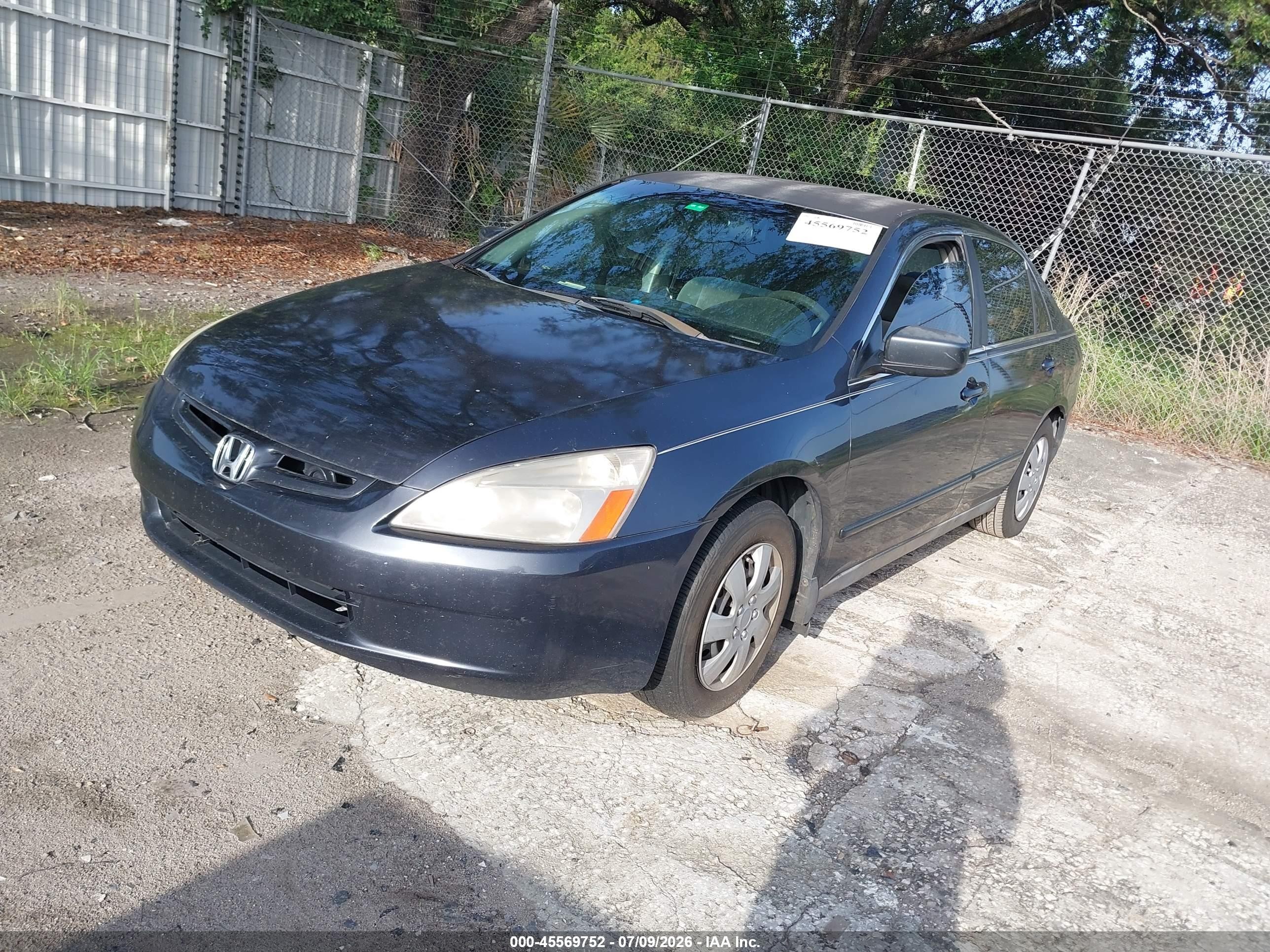 2004 Honda Accord 2.4 Lx Gray vin: 3HGCM56374G705171