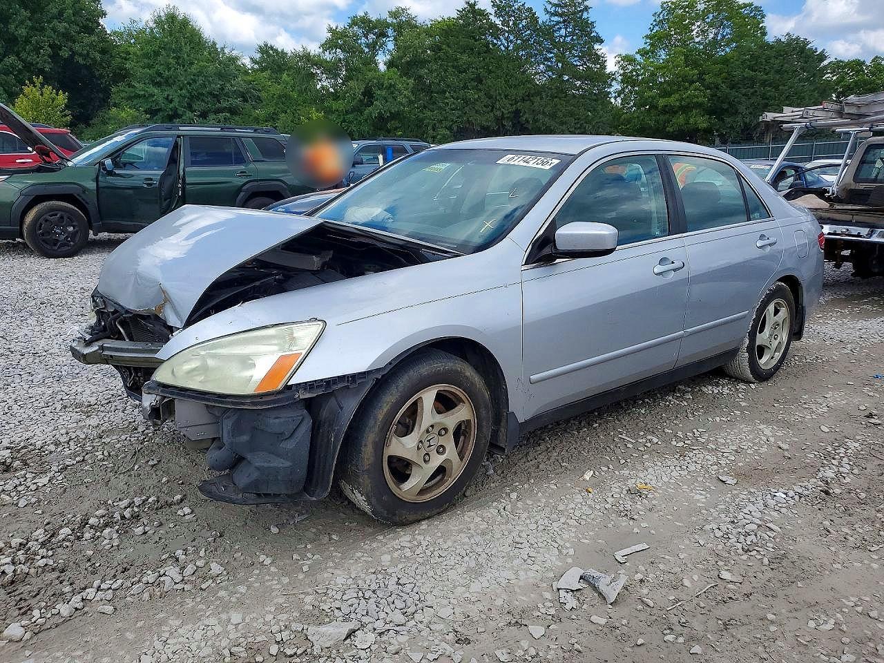 2003 Honda Accord Lx Silver vin: 3HGCM56383G706652