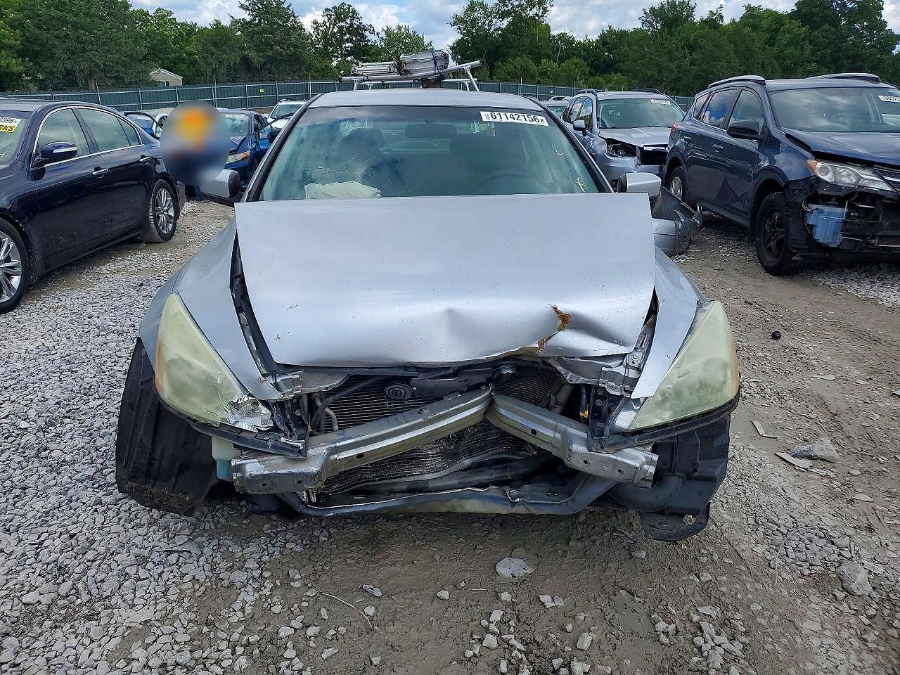 2003 Honda Accord Lx Silver vin: 3HGCM56383G706652