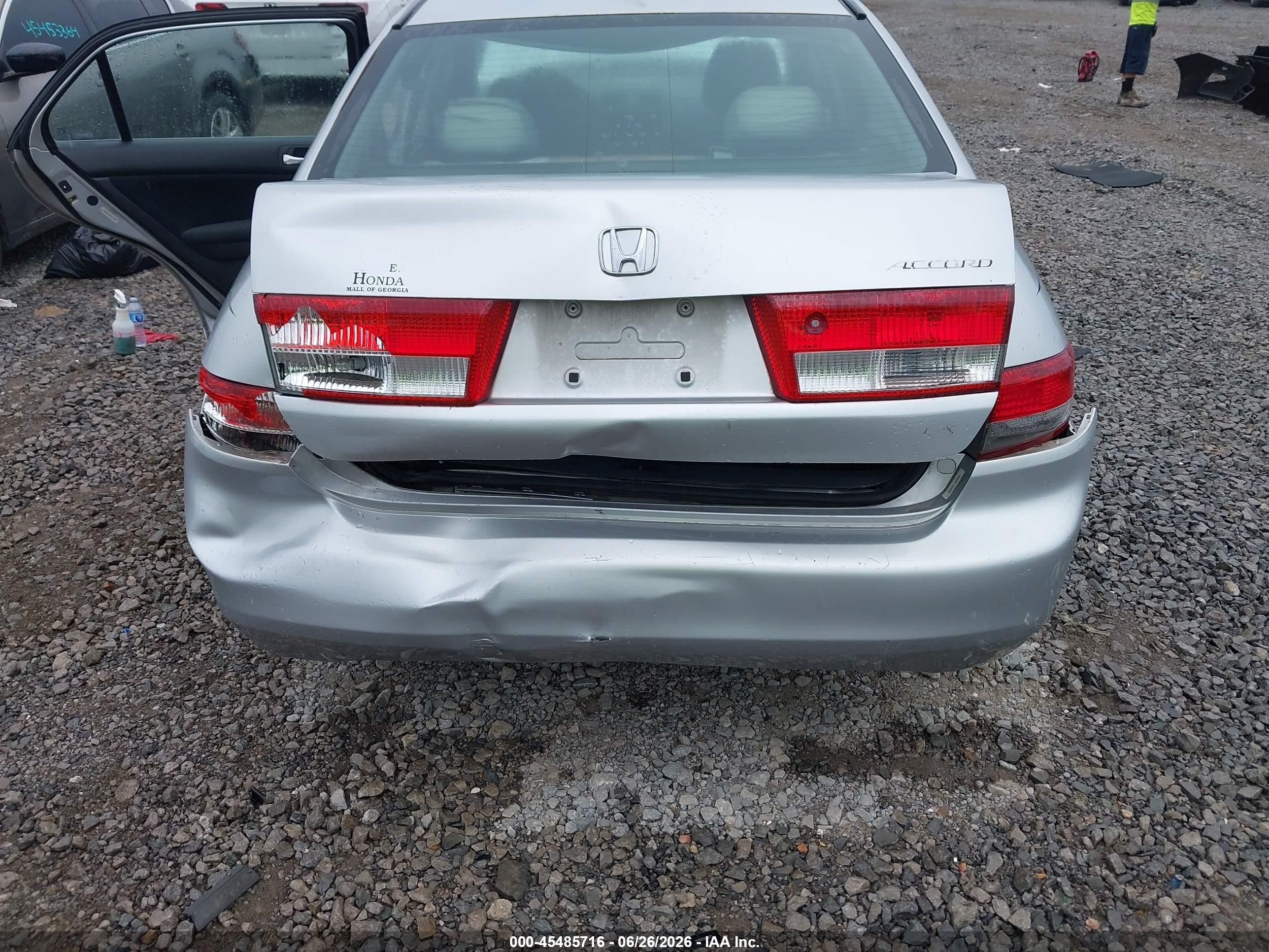2004 Honda Accord 2.4 Lx Silver vin: 3HGCM56384G707463
