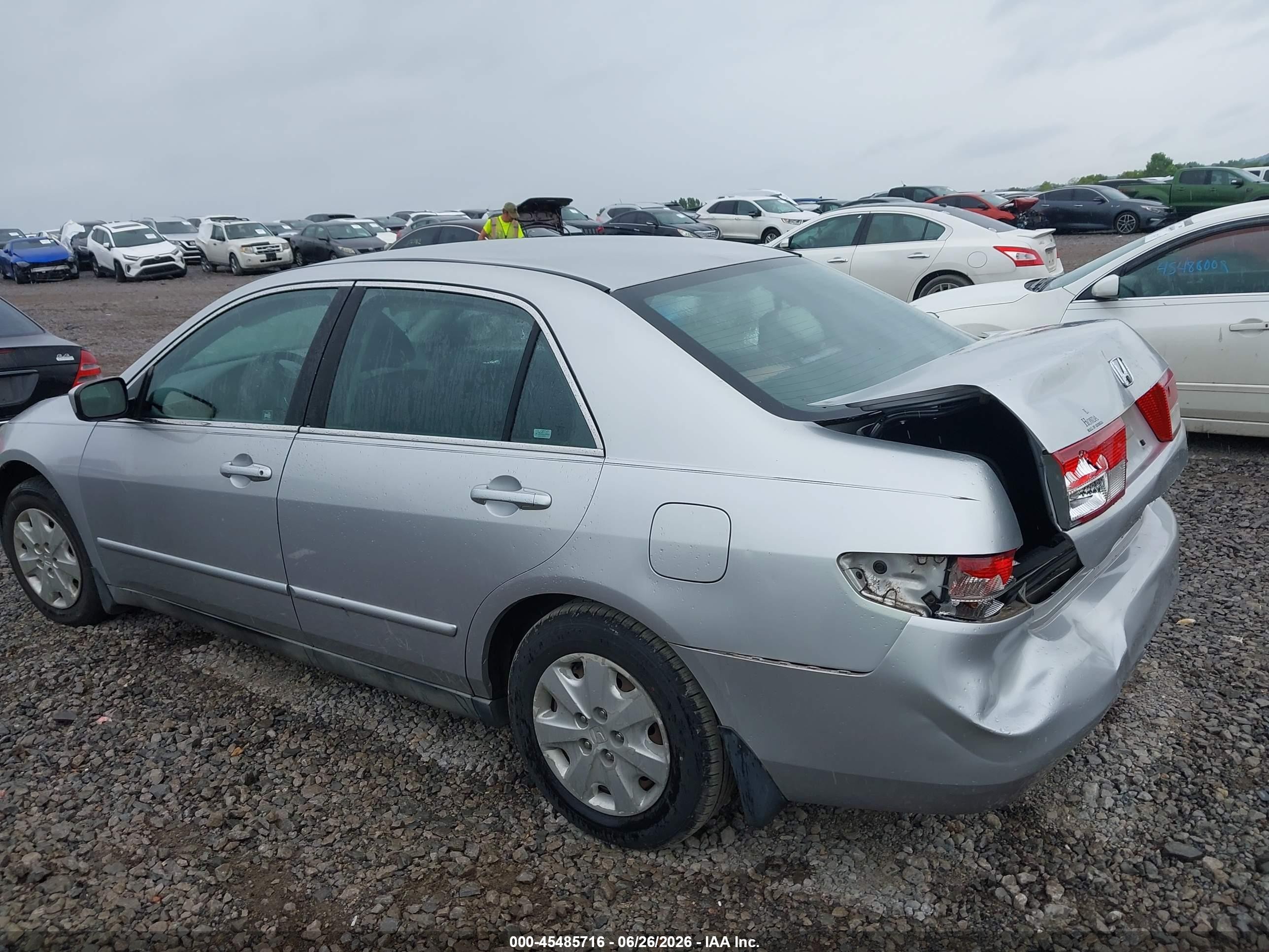 2004 Honda Accord 2.4 Lx Silver vin: 3HGCM56384G707463