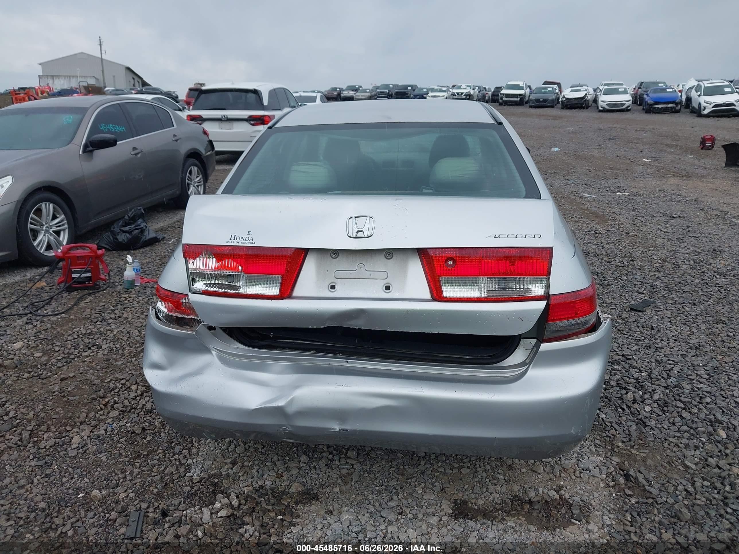 2004 Honda Accord 2.4 Lx Silver vin: 3HGCM56384G707463