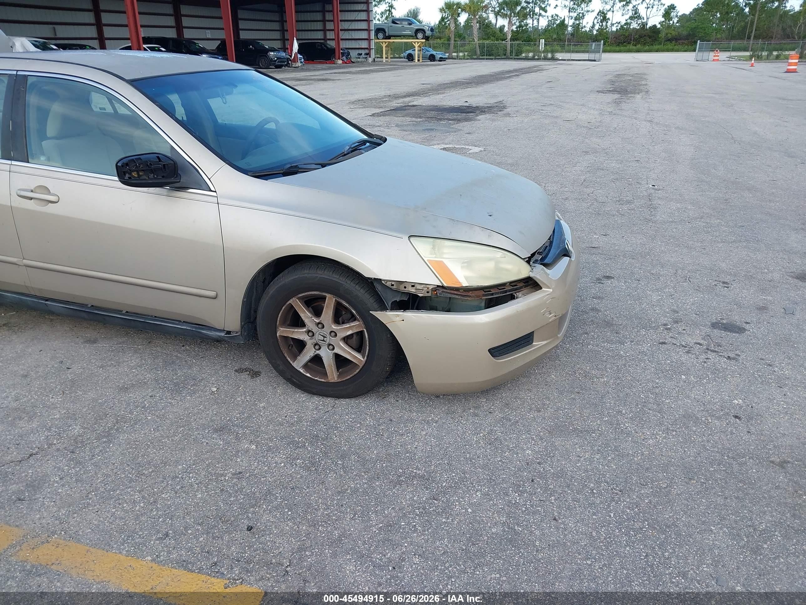 2003 Honda Accord Sdn Lx Gold vin: 3HGCM56393G710368