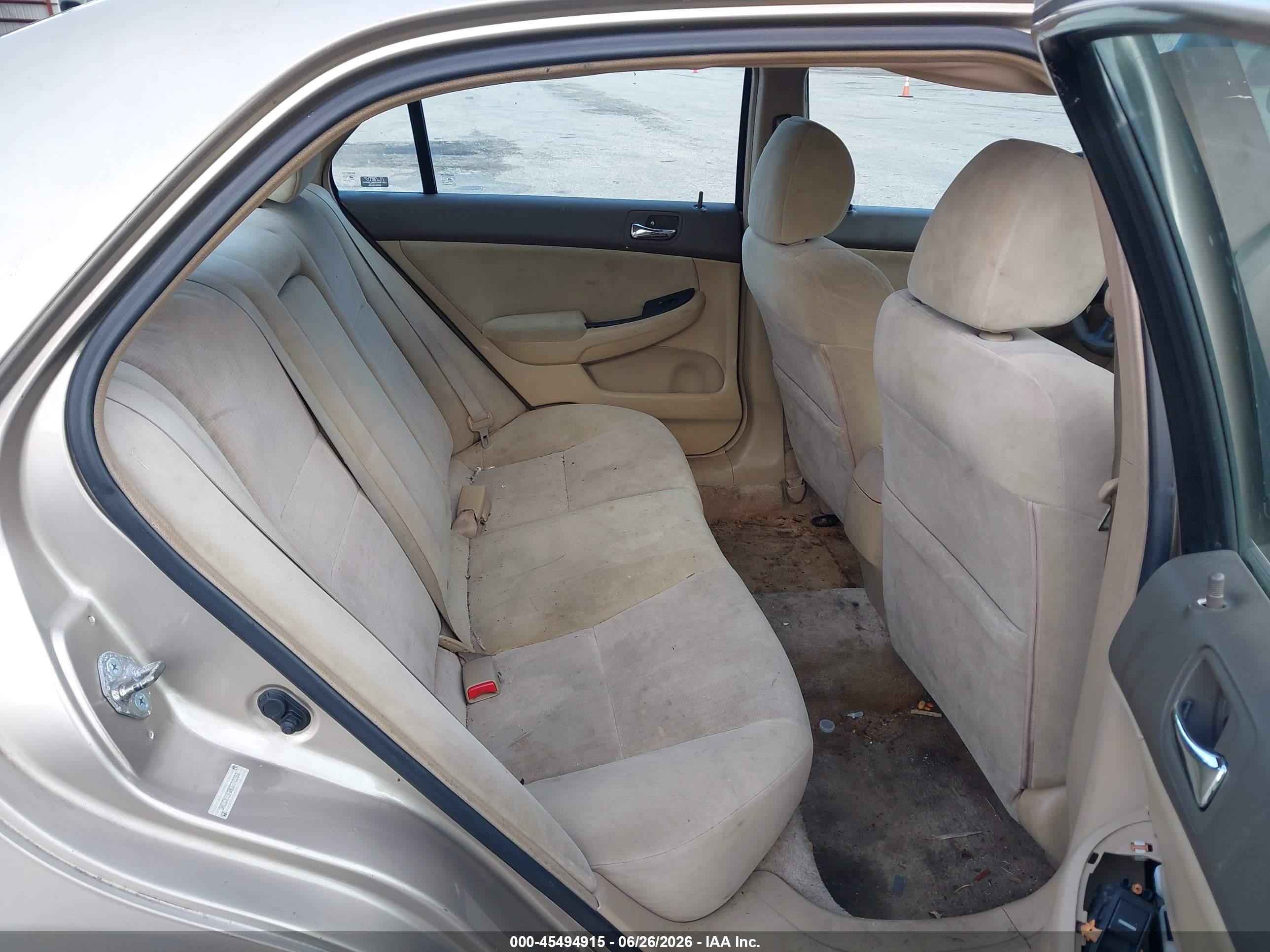 2003 Honda Accord Sdn Lx Gold vin: 3HGCM56393G710368