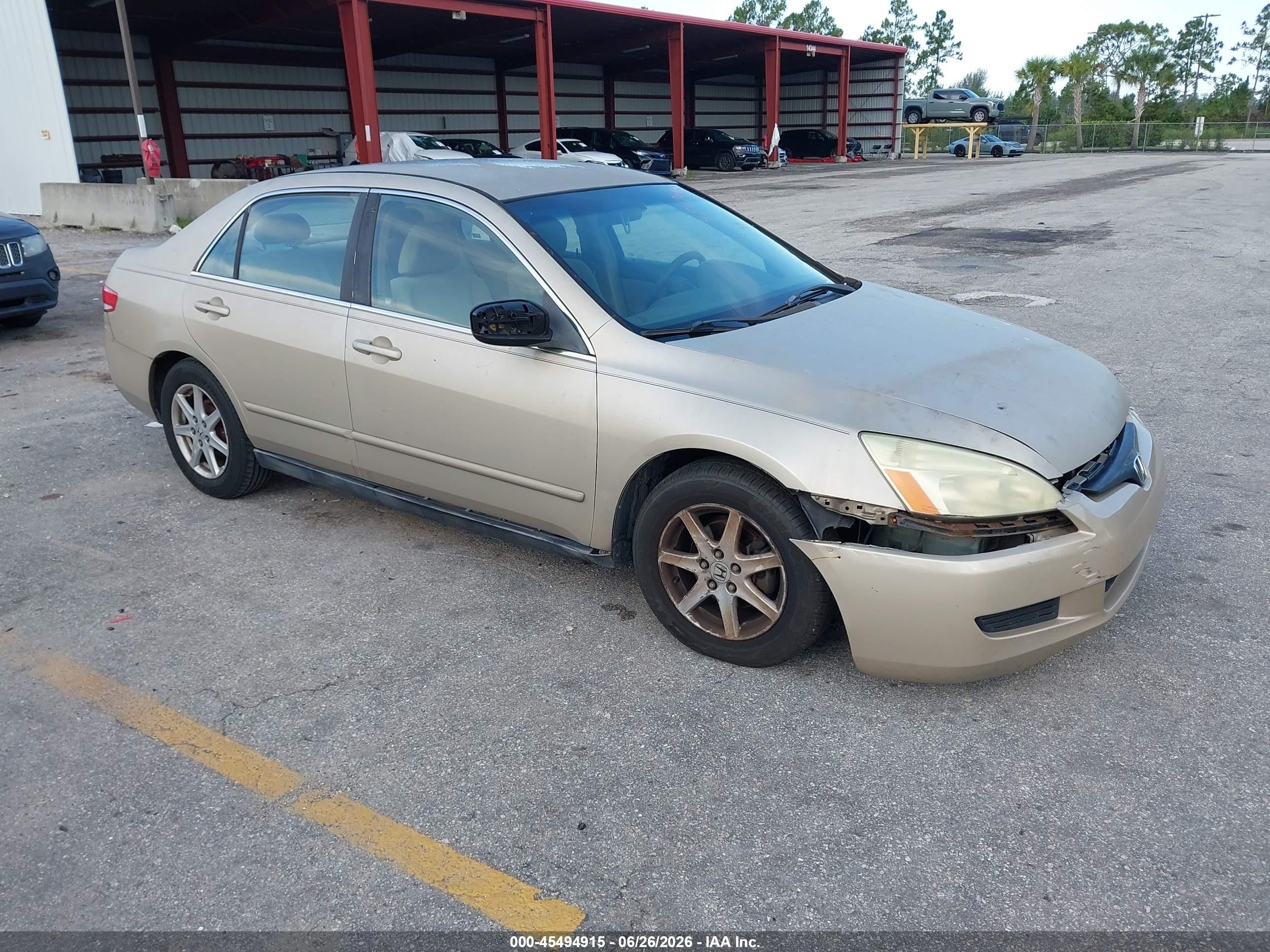 2003 Honda Accord Sdn Lx Gold vin: 3HGCM56393G710368