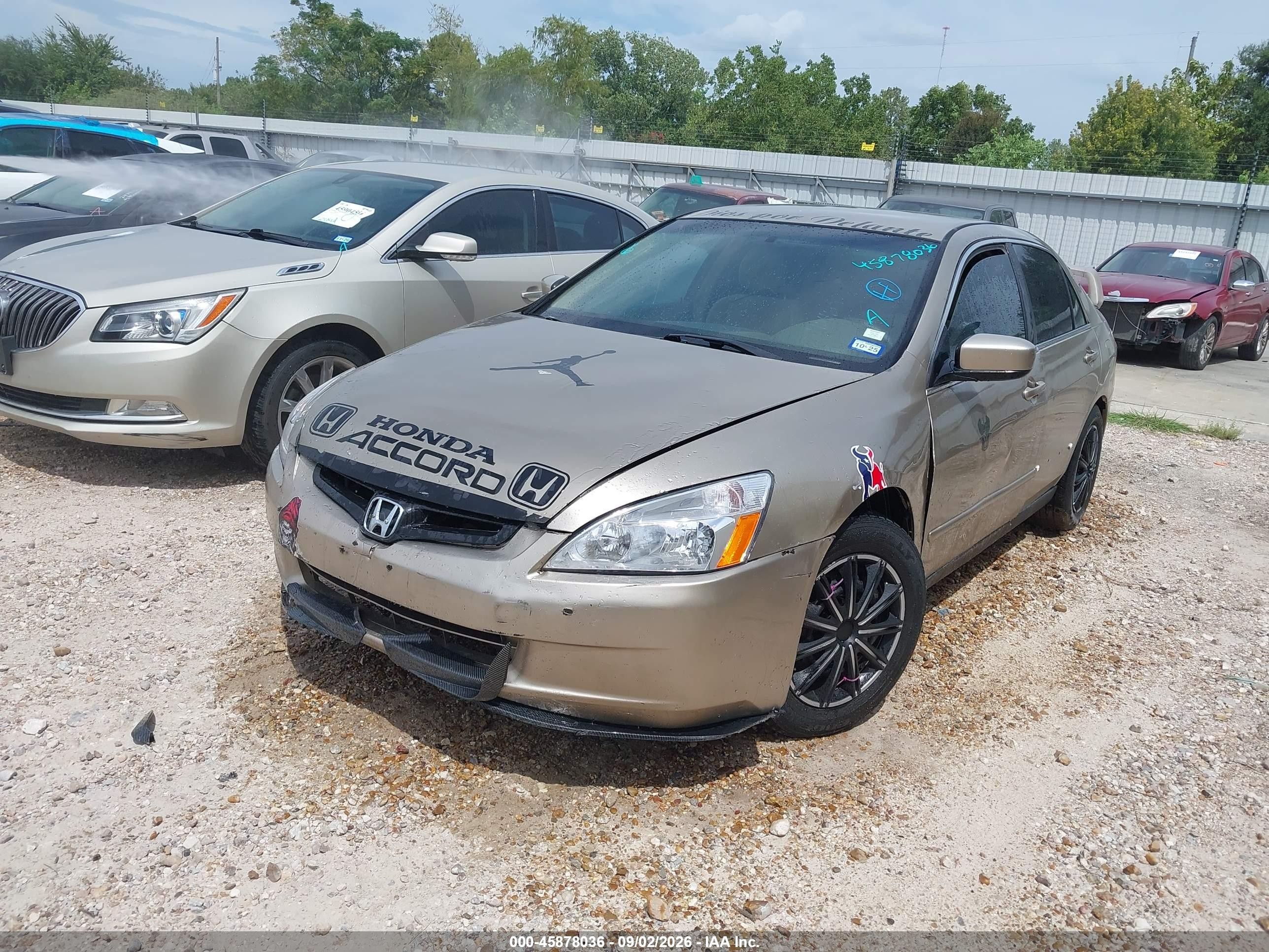 2004 Honda Accord 2.4 Lx Beige vin: 3HGCM56394G704619