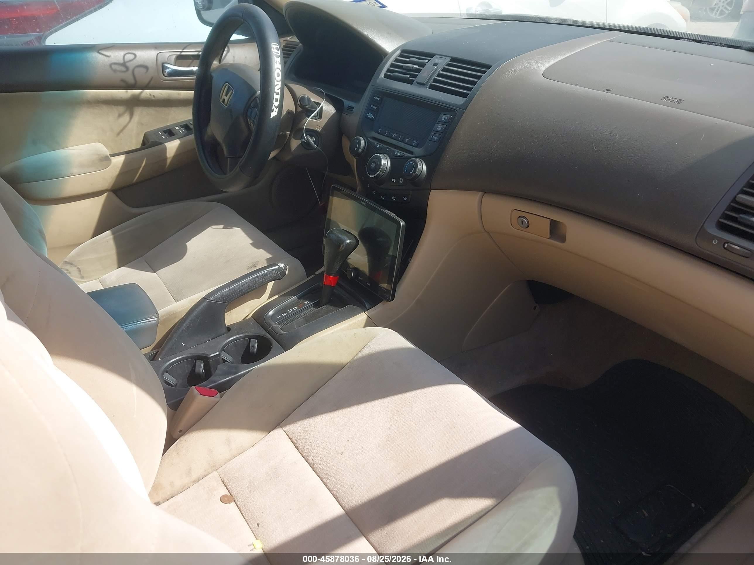2004 Honda Accord 2.4 Lx Beige vin: 3HGCM56394G704619