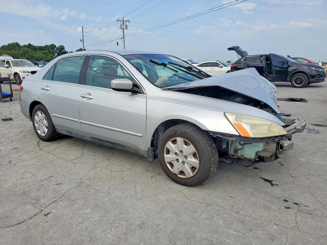 2004 Honda Accord Lx Silver vin: 3HGCM56394G708900
