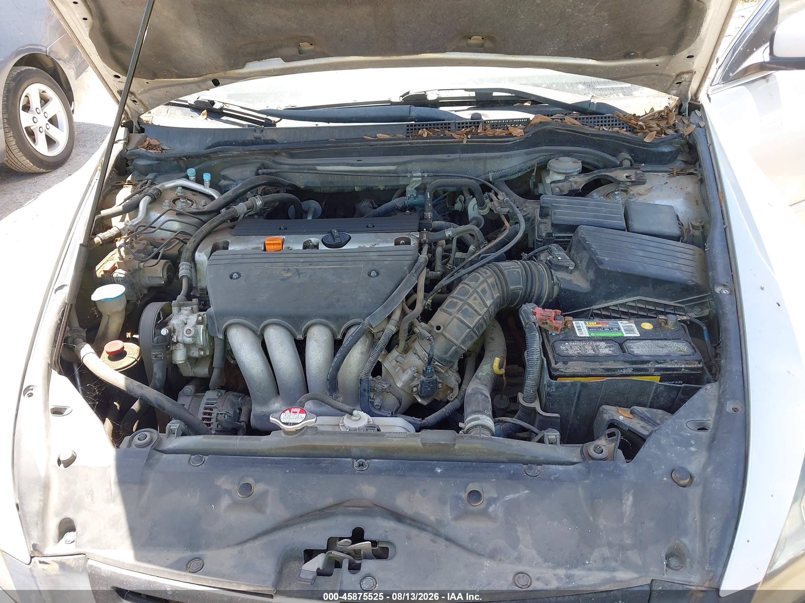 2005 Honda Accord 2.4 Lx Silver vin: 3HGCM56405G700422