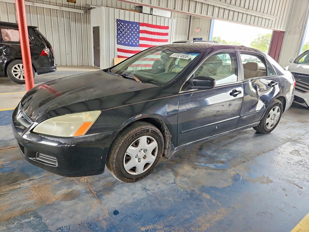 2005 Honda Accord Lx Черный vin: 3HGCM56405G703983