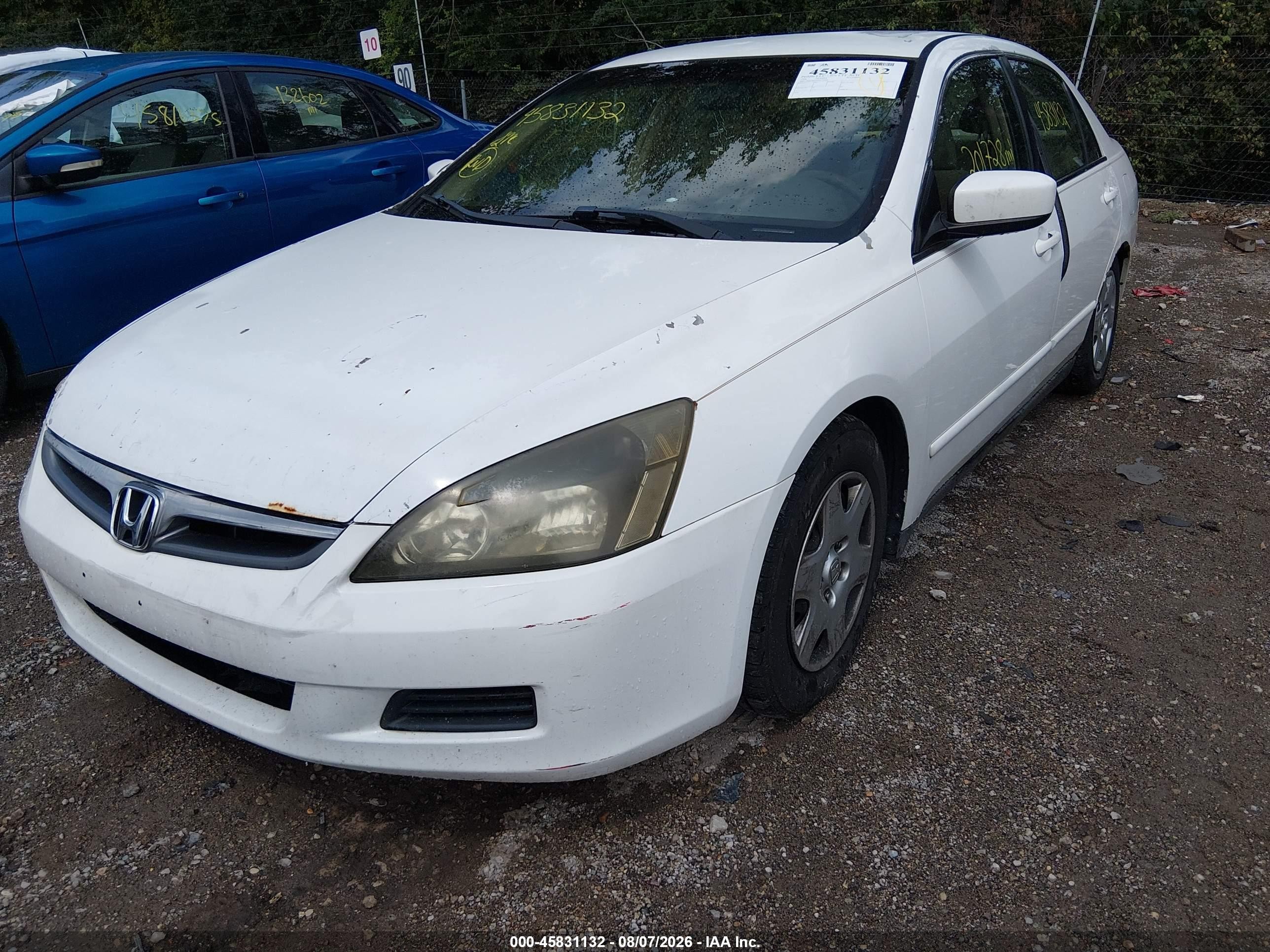 2006 Honda Accord 2.4 Lx Белый vin: 3HGCM56406G710899