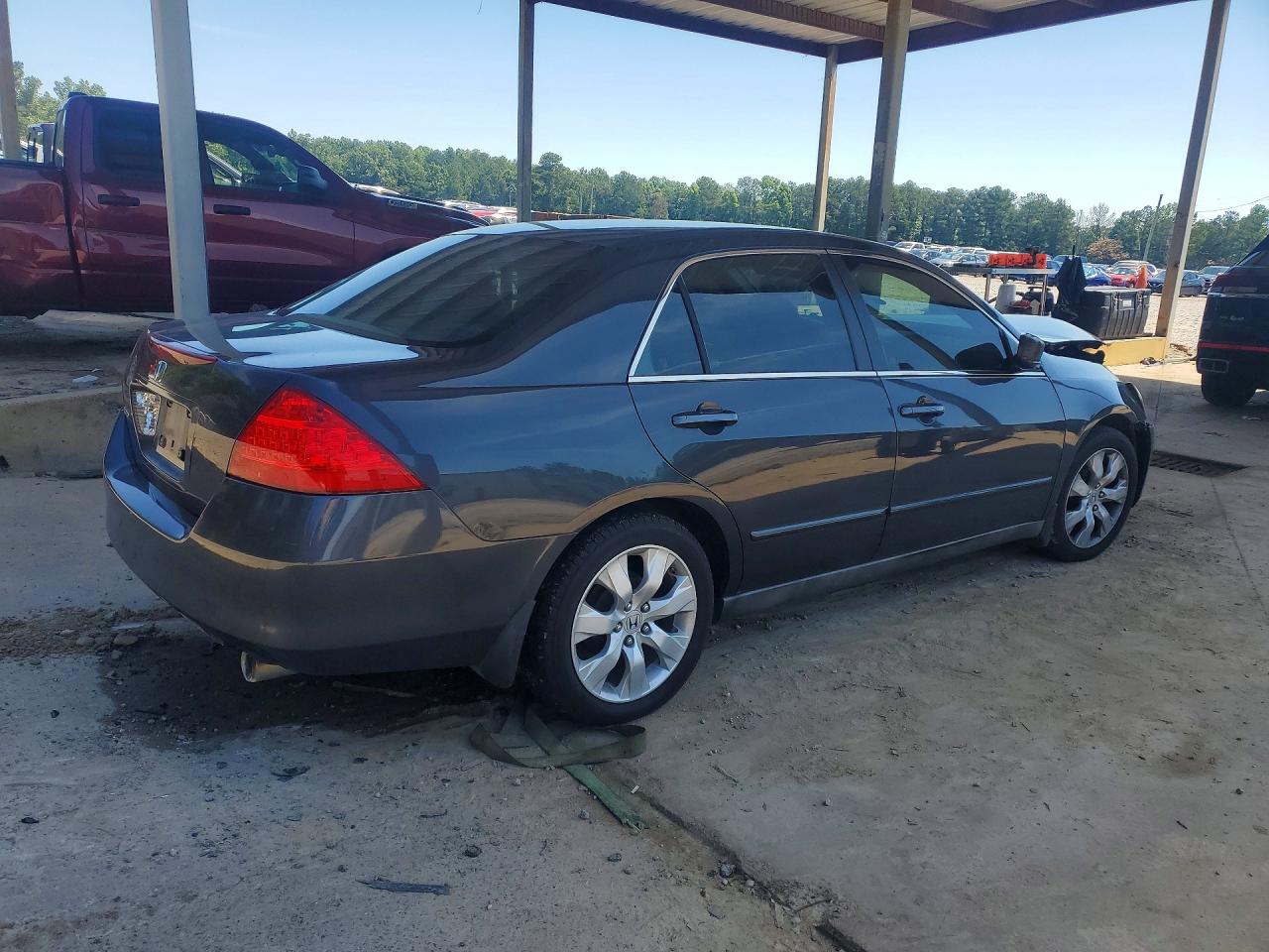 2007 Honda Accord Серый vin: 3HGCM56407G700729